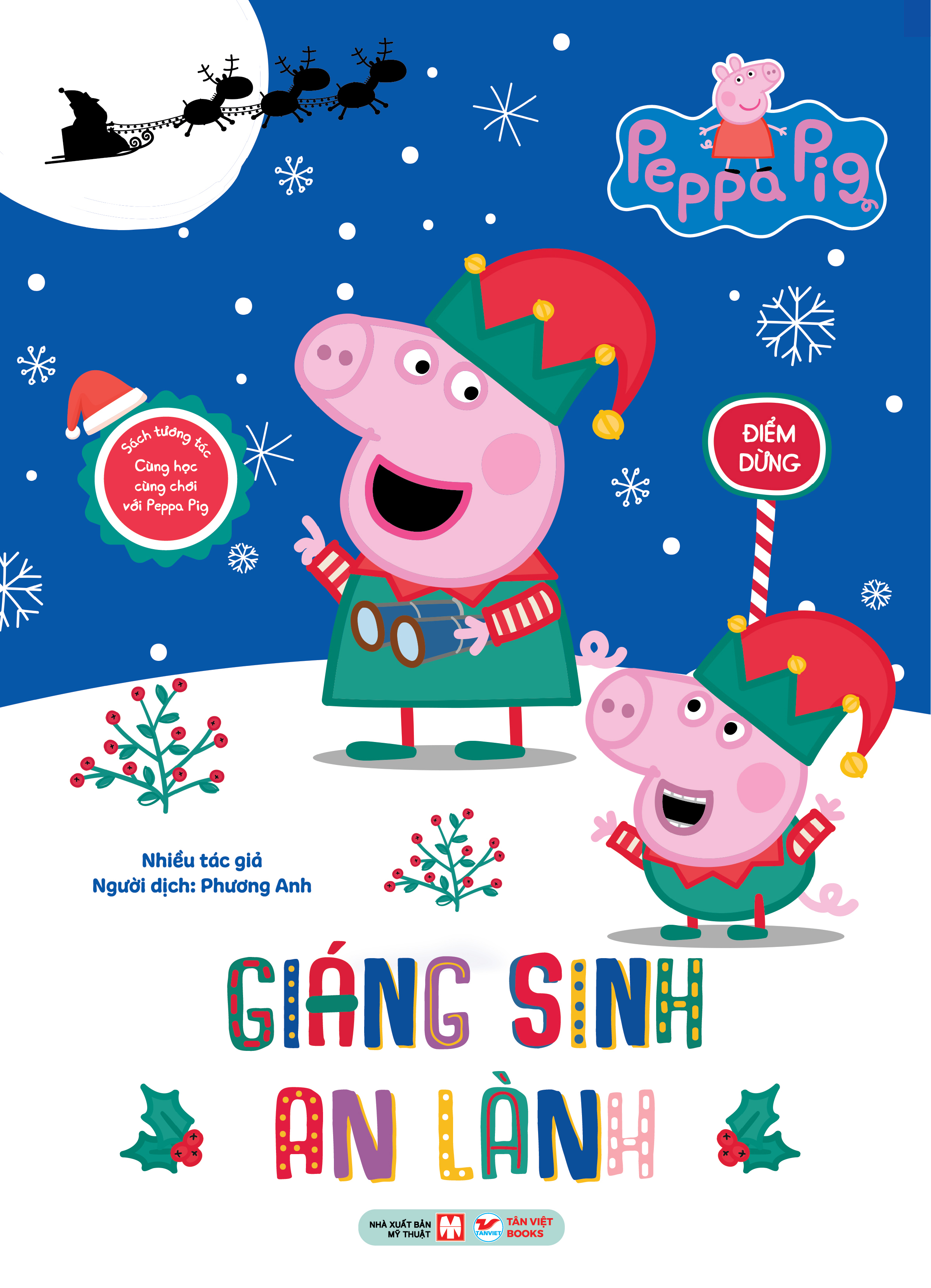 sách tương tác - cùng học cùng chơi với peppa pig - giáng sinh an lành