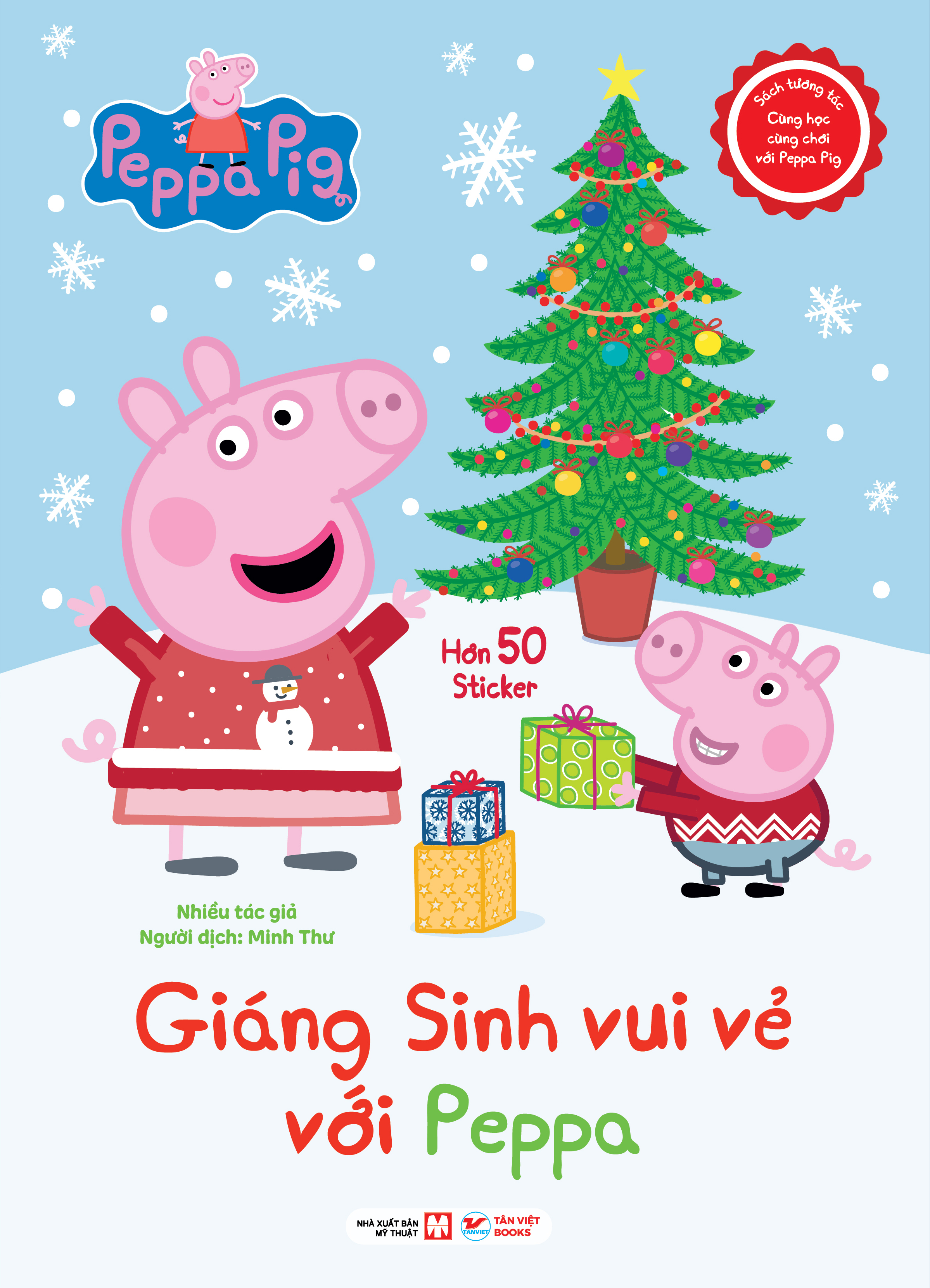 sách tương tác - cùng học cùng chơi với peppa pig - giáng sinh vui vẻ với peppa