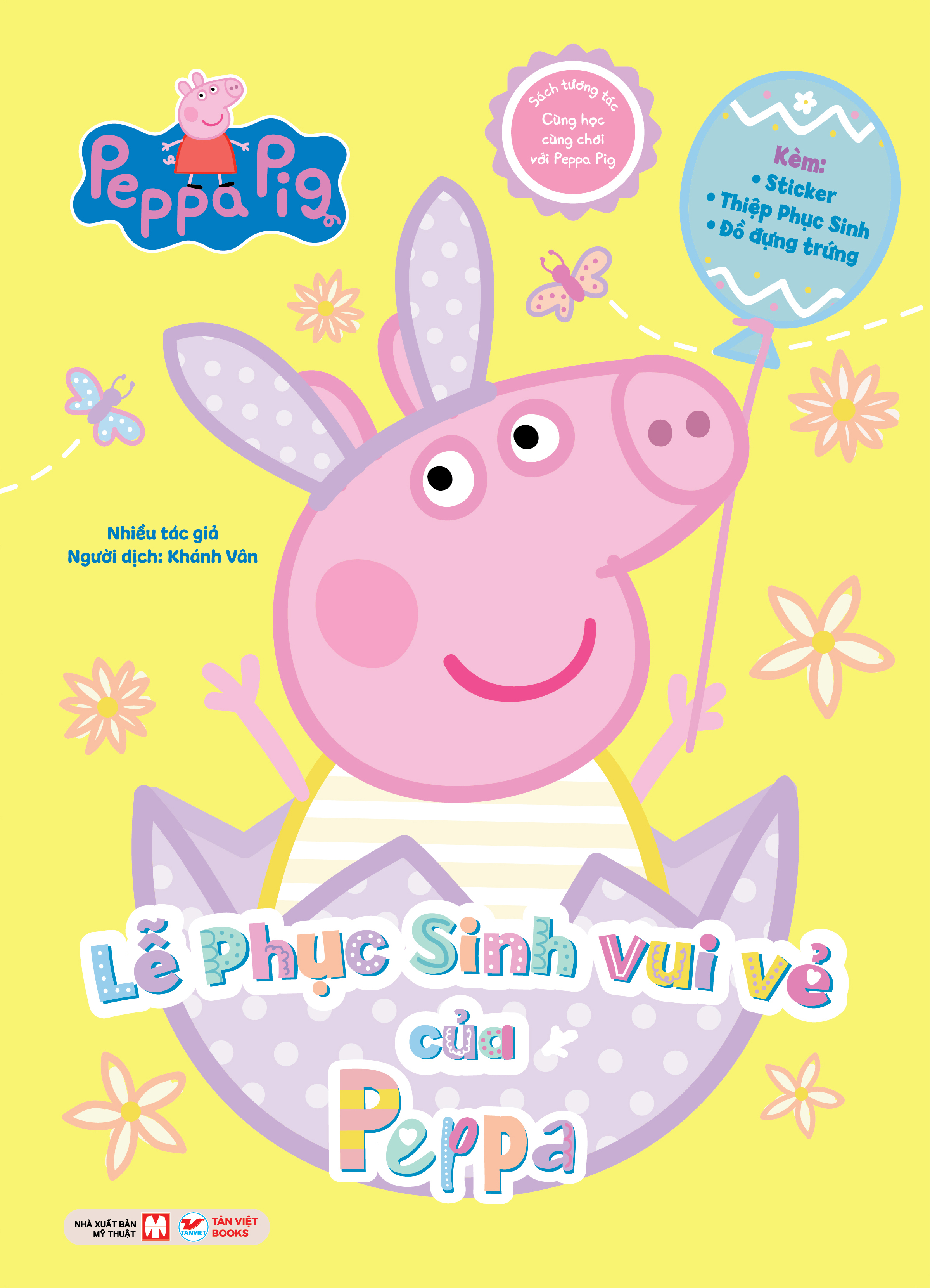sách tương tác - cùng học cùng chơi với peppa pig - lễ phục sinh vui vẻ của peppa