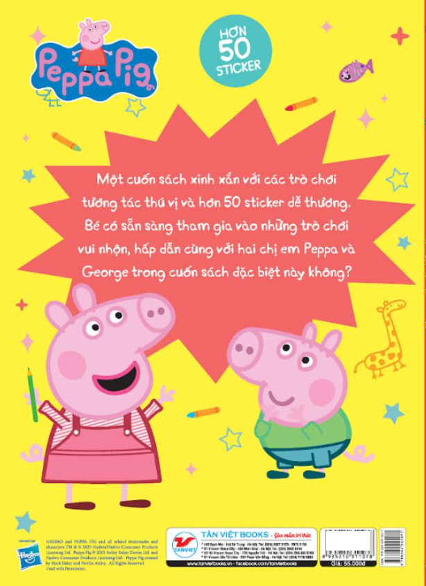 Sach Tuong Tac - Cung Hoc Cung Choi Voi Peppa Pig - Mot Ngay Ban Ron Cua Peppa