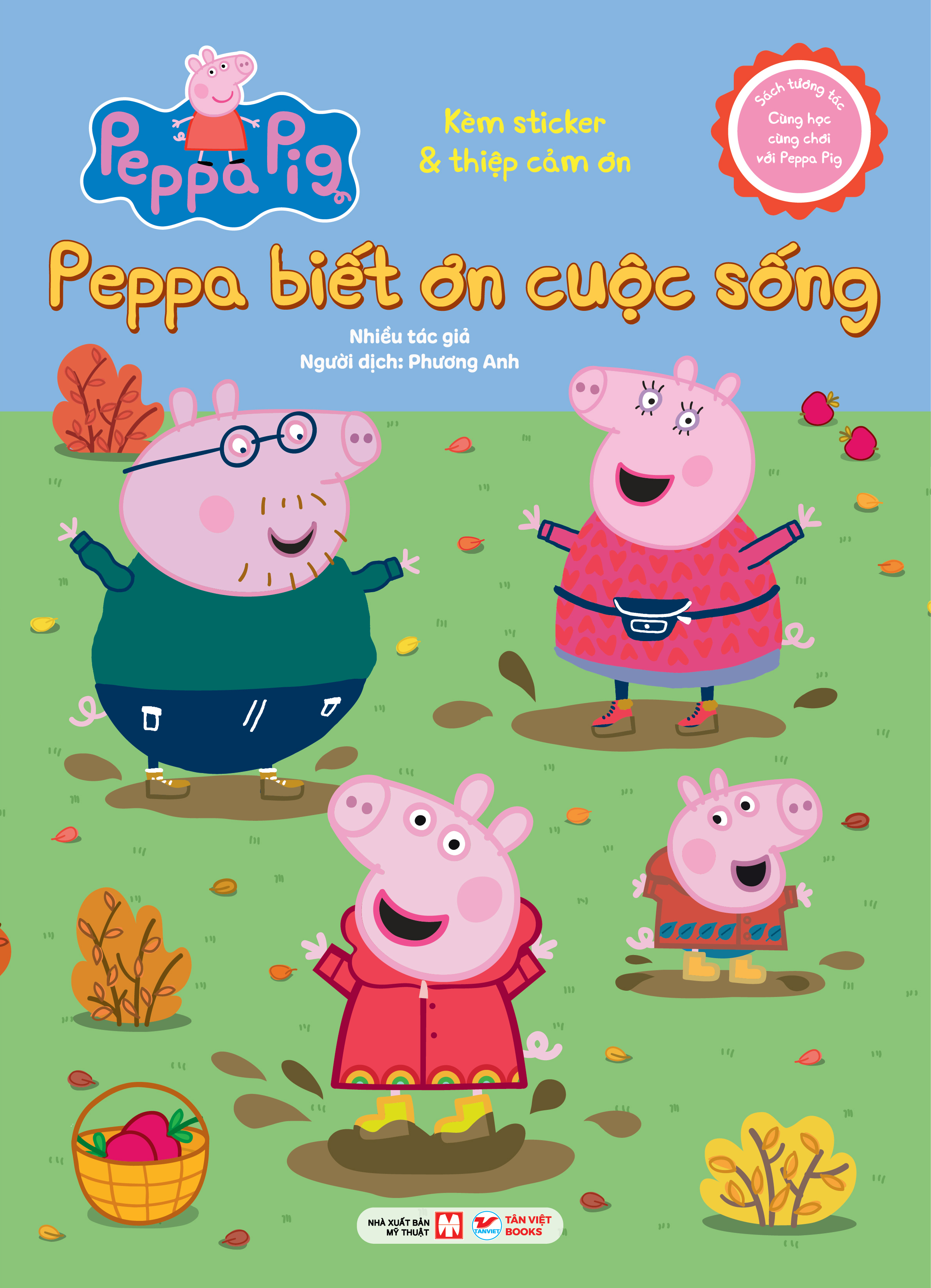 sách tương tác - cùng học cùng chơi với peppa pig - peppa biết ơn cuộc sống