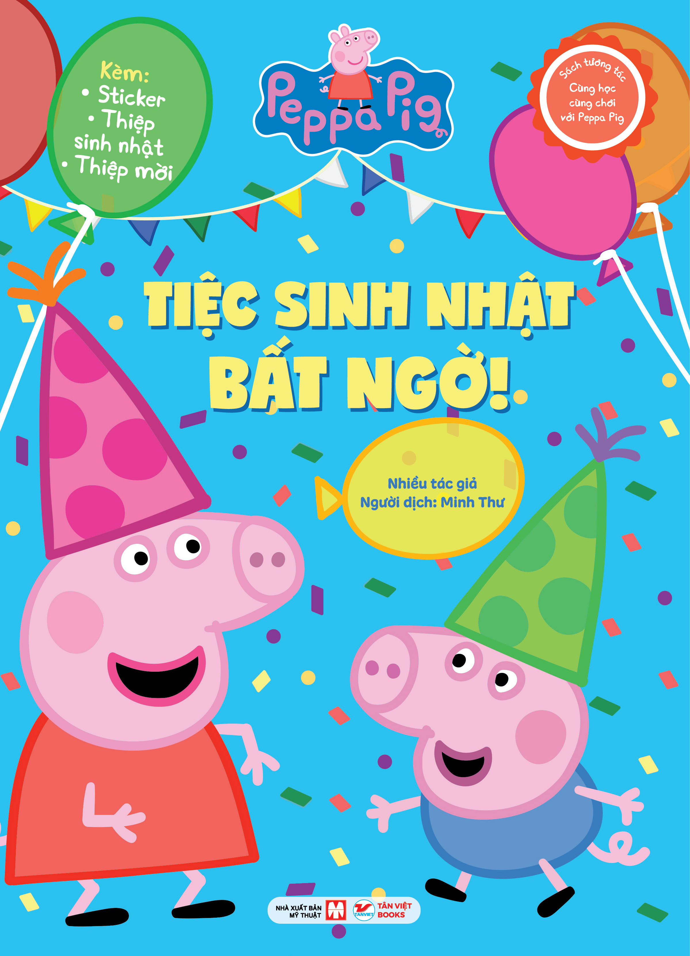 sách tương tác - cùng học cùng chơi với peppa pig - tiệc sinh nhật bất ngờ