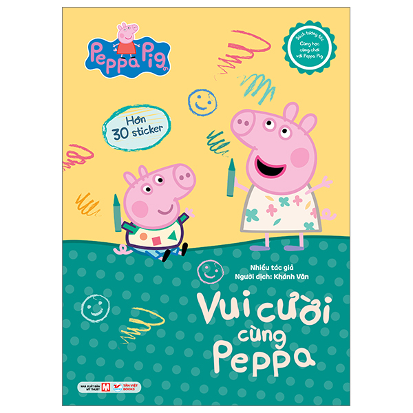 sách tương tác - cùng học cùng chơi với peppa pig - vui cười cùng peppa