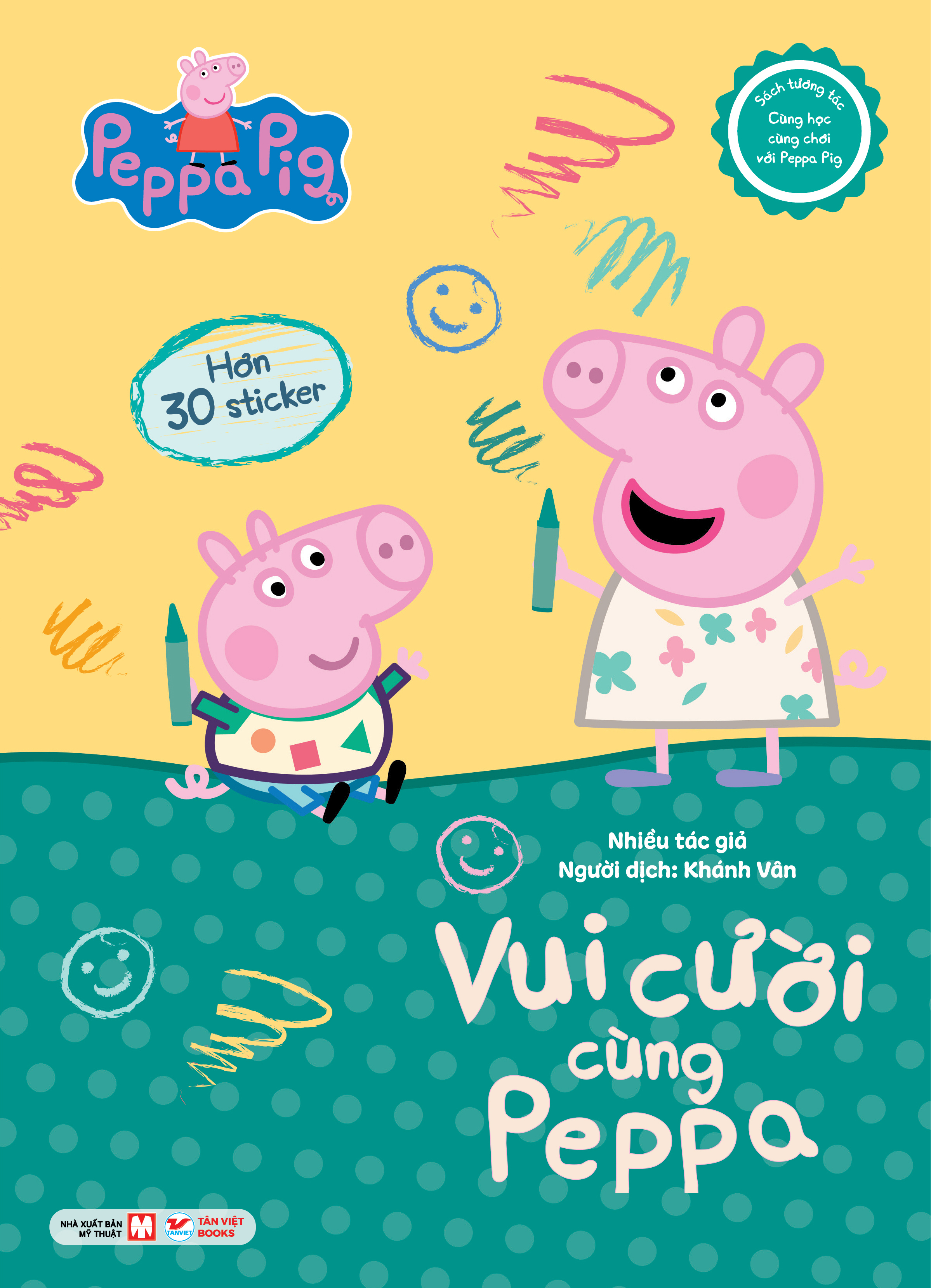 sách tương tác - cùng học cùng chơi với peppa pig - vui cười cùng peppa