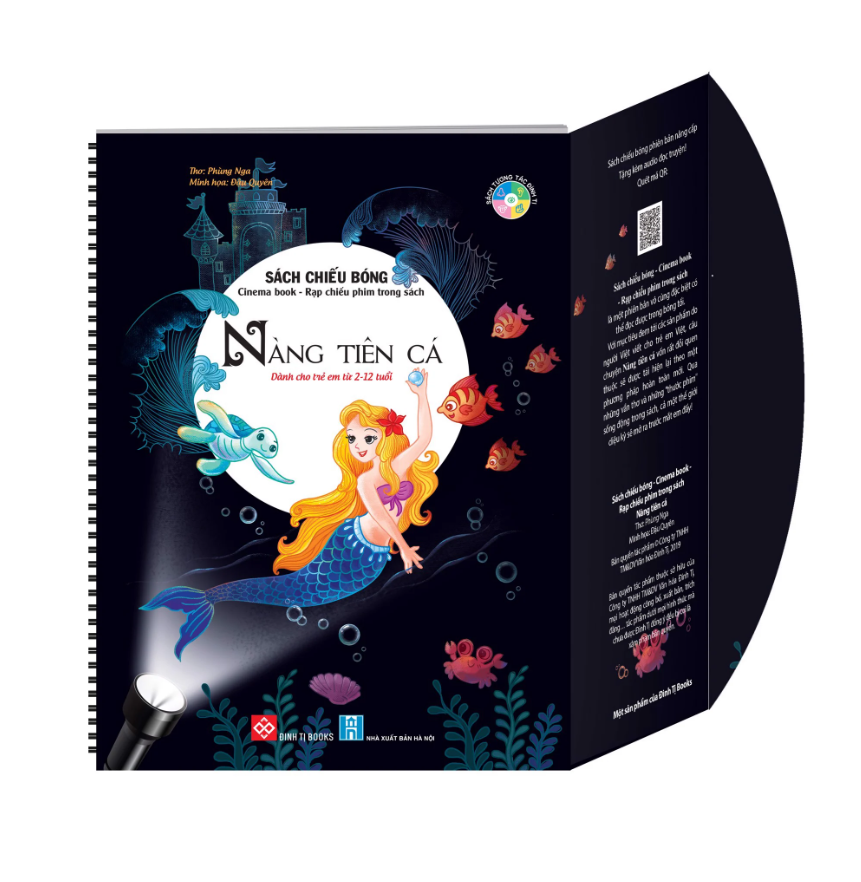 sách tương tác - sách chiếu bóng - cinema book - rạp chiếu phim trong sách - nàng tiên cá