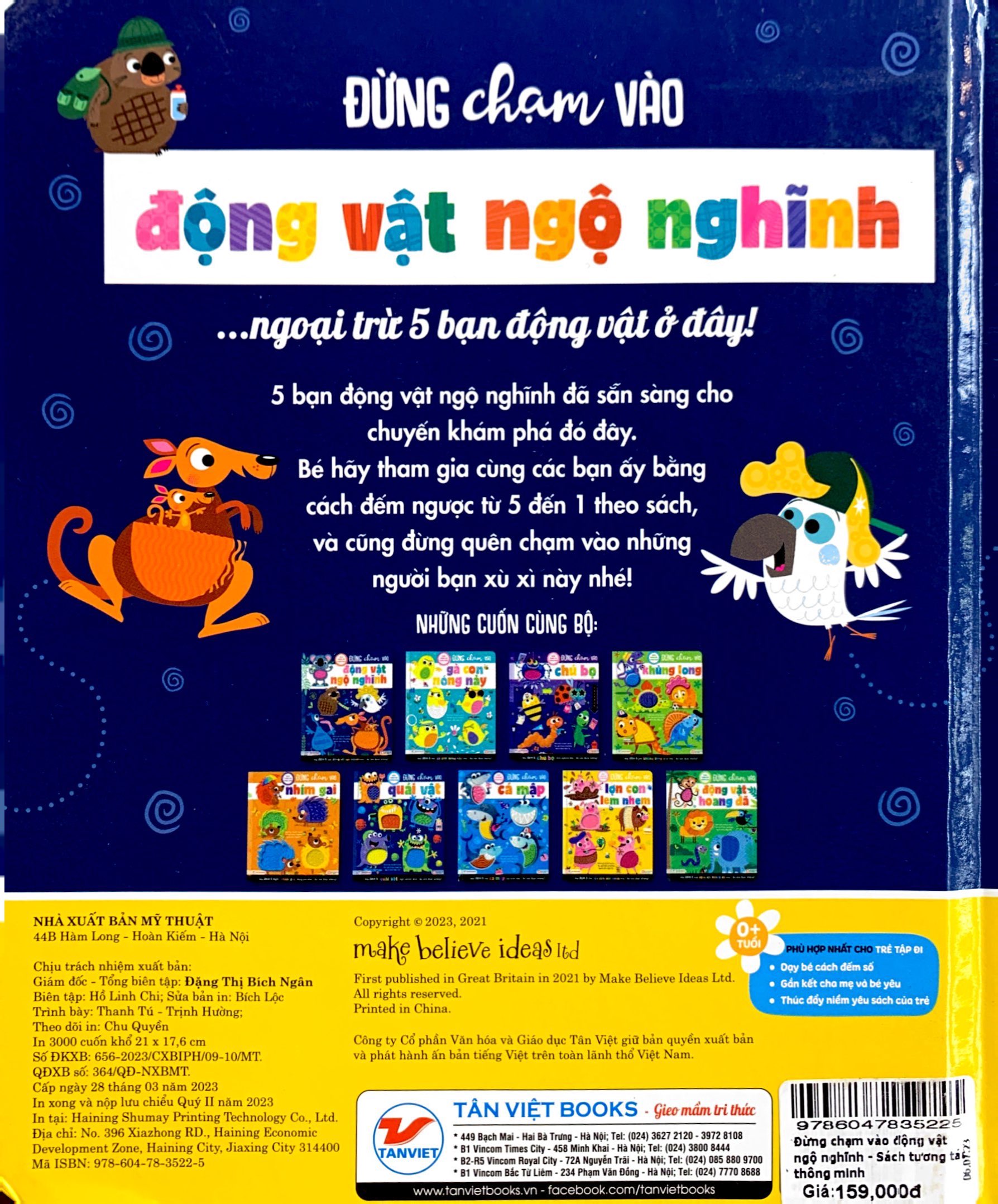 sách tương tác thông minh - đừng chạm vào động vật ngộ nghĩnh