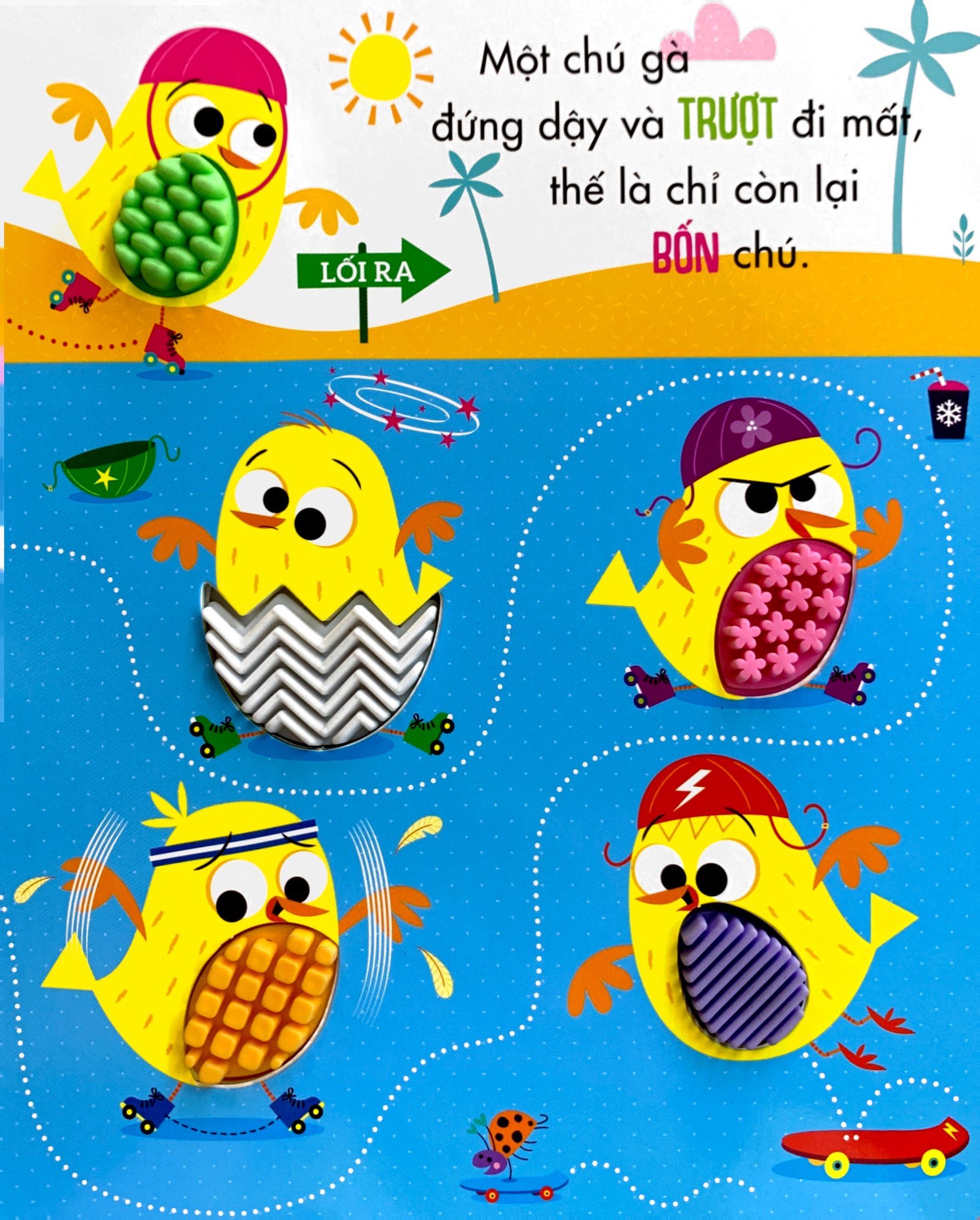 sách tương tác thông minh - đừng chạm vào gà con nóng nảy