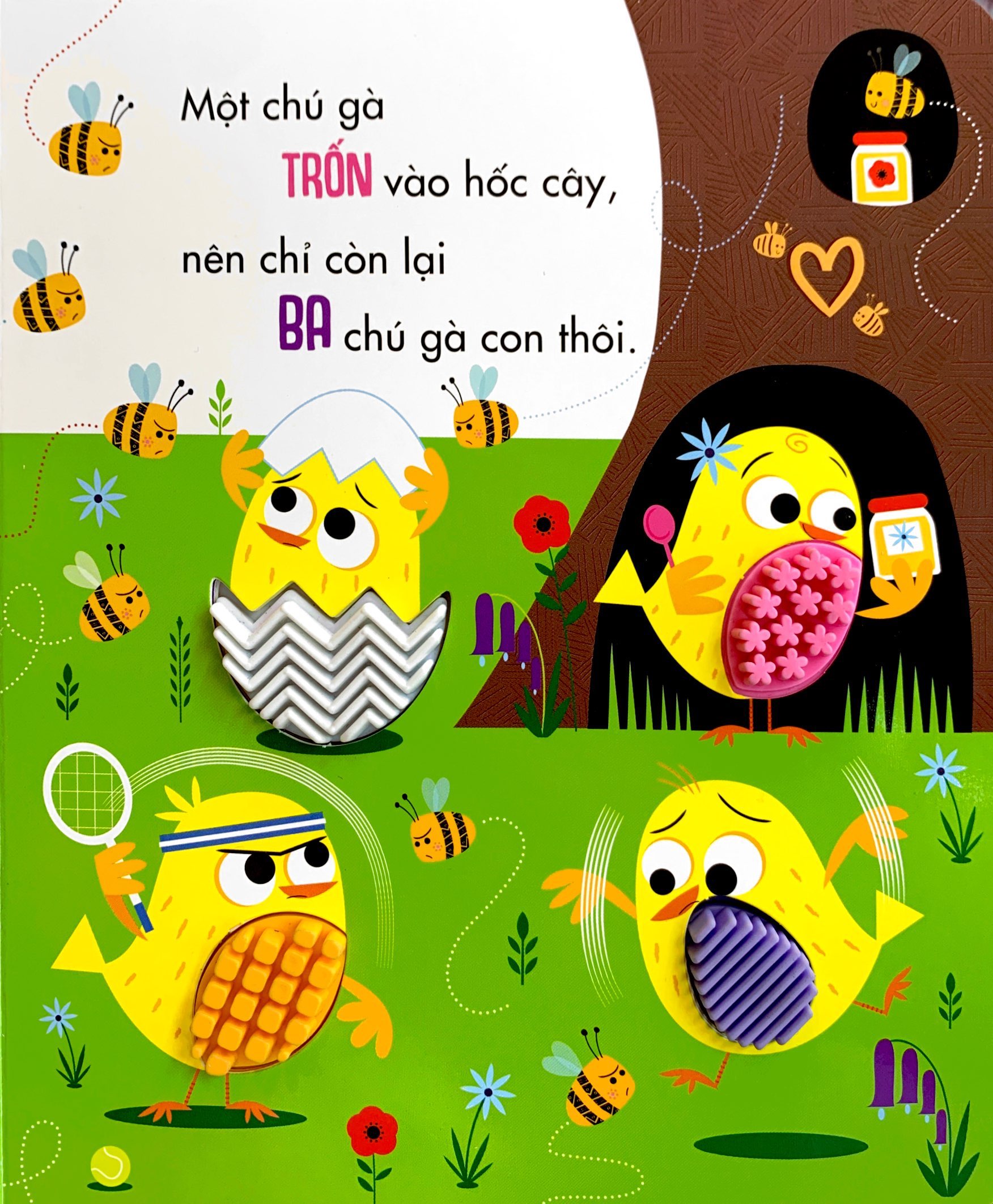 sách tương tác thông minh - đừng chạm vào gà con nóng nảy