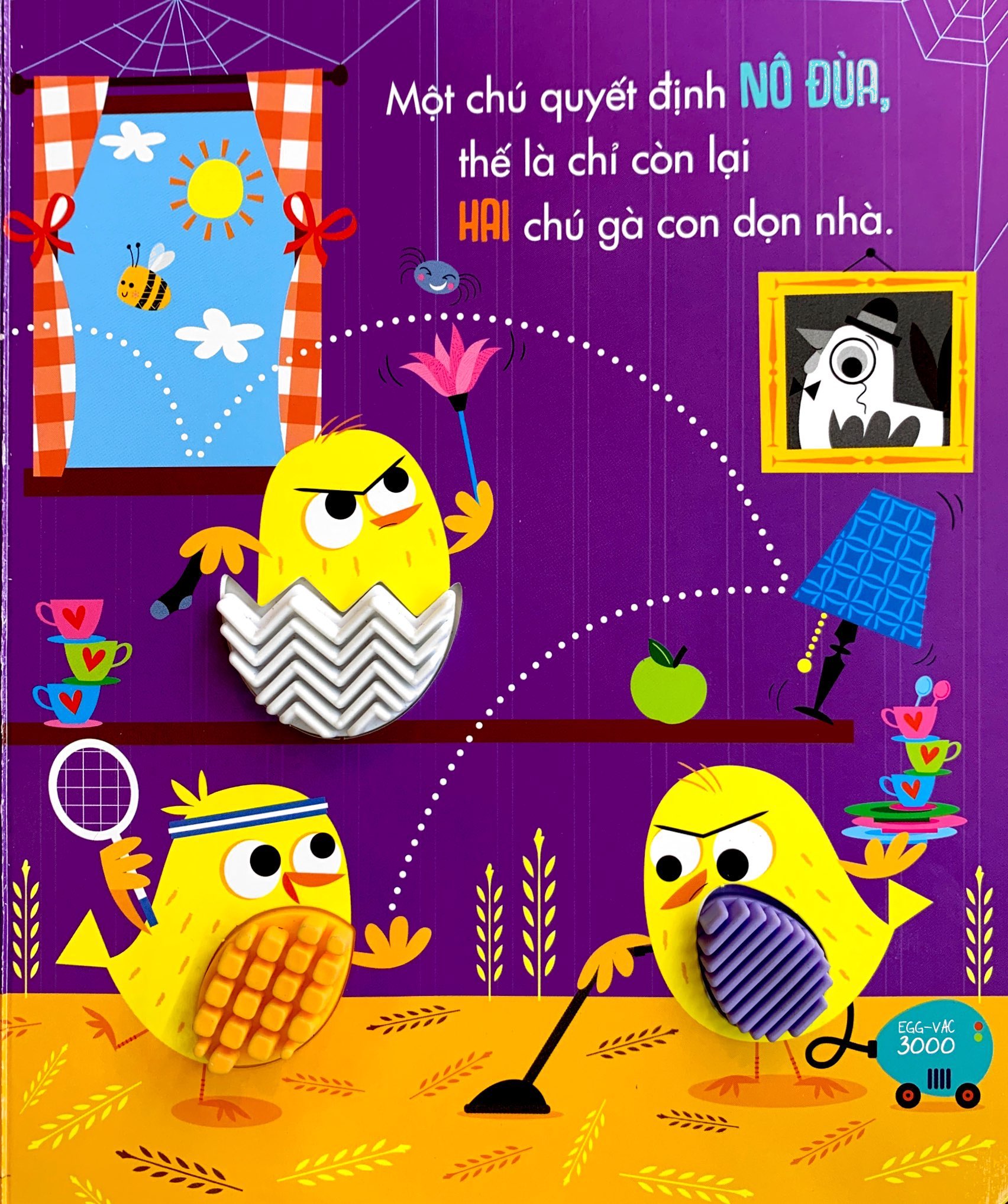 sách tương tác thông minh - đừng chạm vào gà con nóng nảy