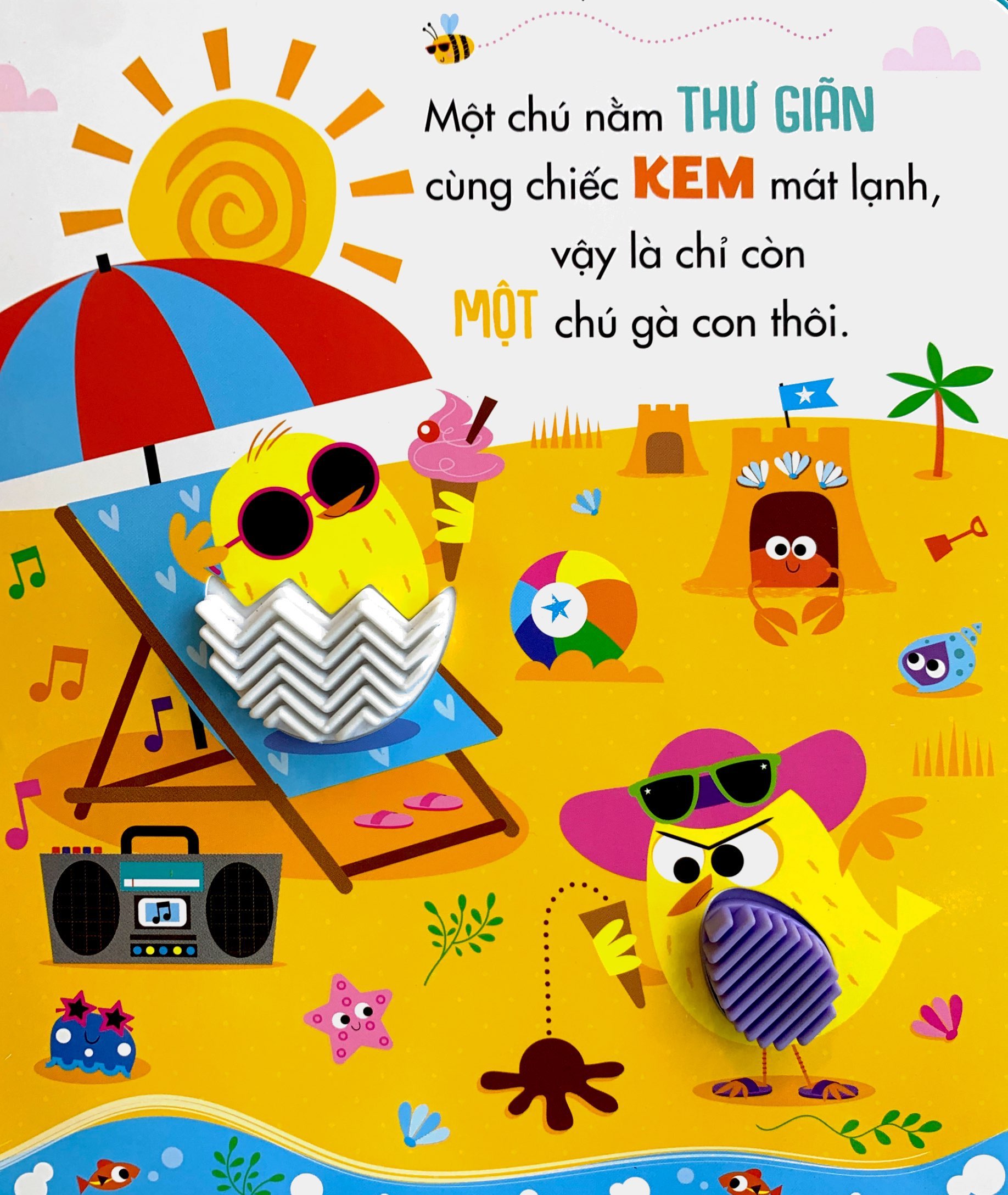 sách tương tác thông minh - đừng chạm vào gà con nóng nảy