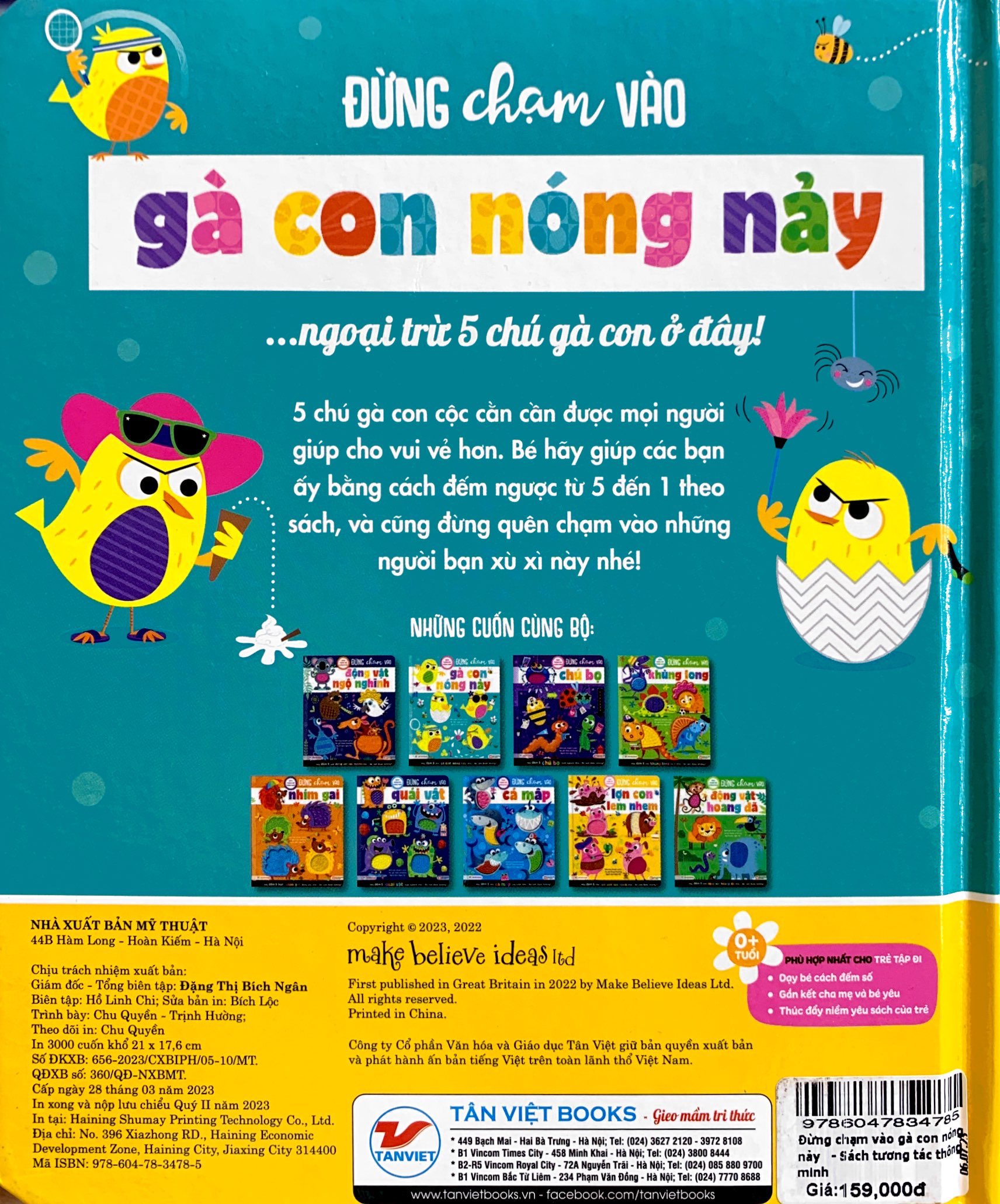 sách tương tác thông minh - đừng chạm vào gà con nóng nảy