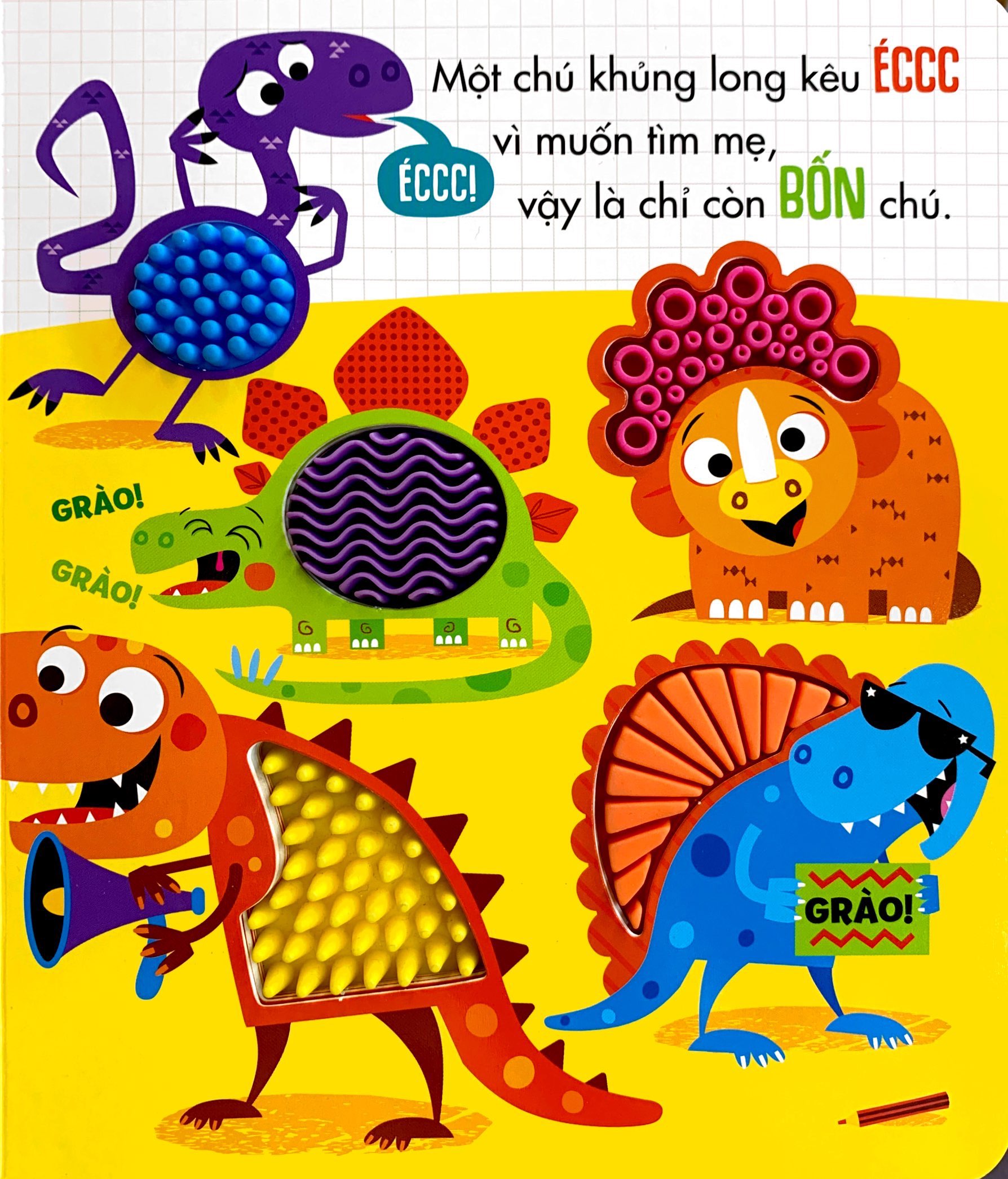 sách tương tác thông minh - đừng chạm vào khủng long