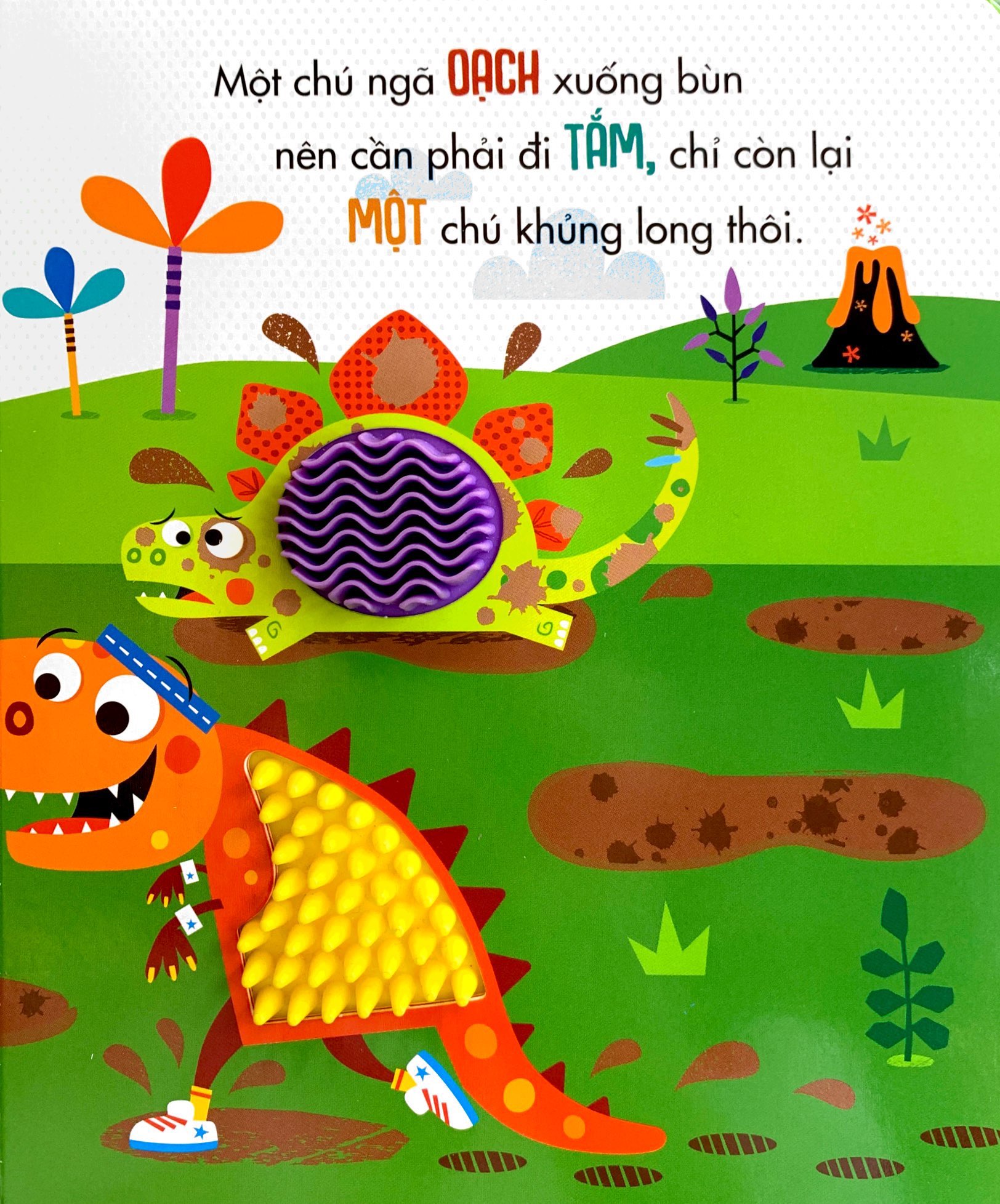 sách tương tác thông minh - đừng chạm vào khủng long