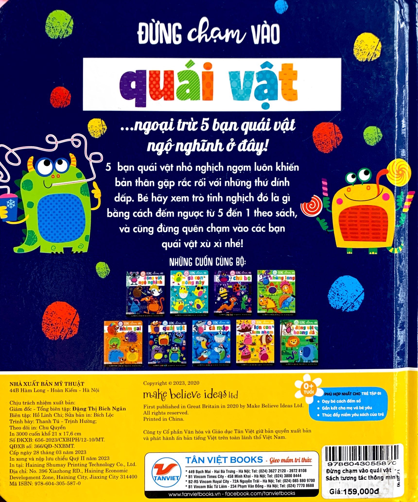 sách tương tác thông minh - đừng chạm vào quái vật