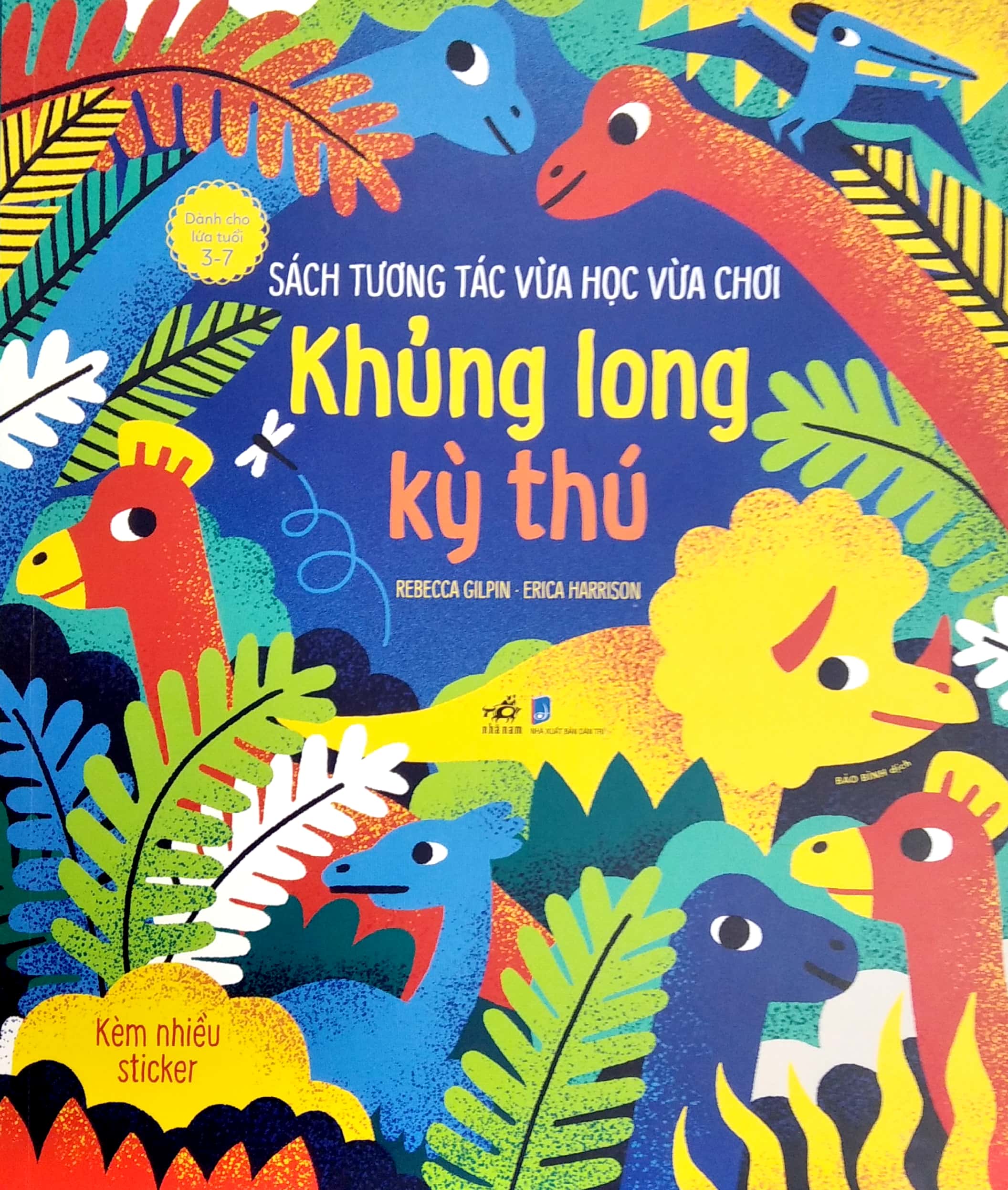 sách tương tác vừa học vừa chơi -khủng long kỳ thú