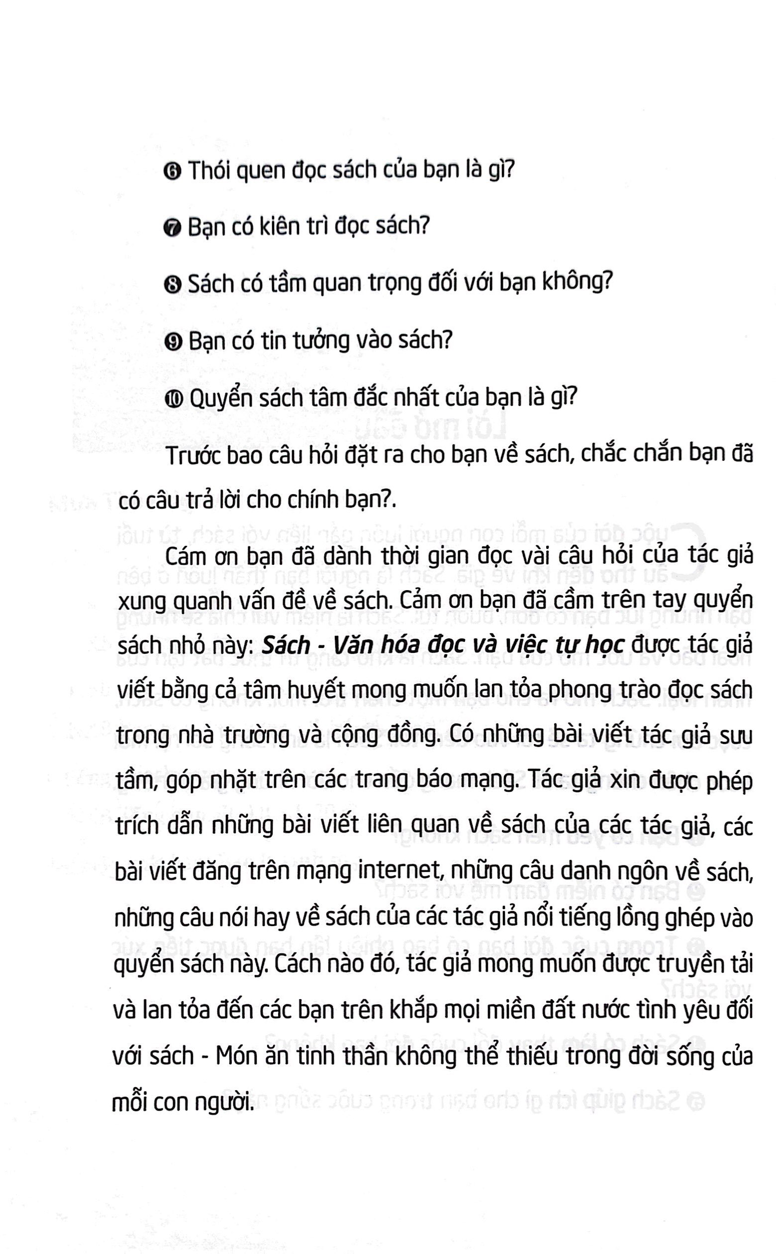 sách văn hóa đọc và việc tự học