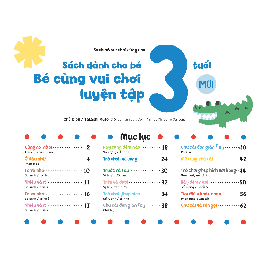 sách vui chơi tương tác "tăng niềm vui học tập" - bé cùng vui chơi luyện tập - sách dành cho bé 3 tuổi