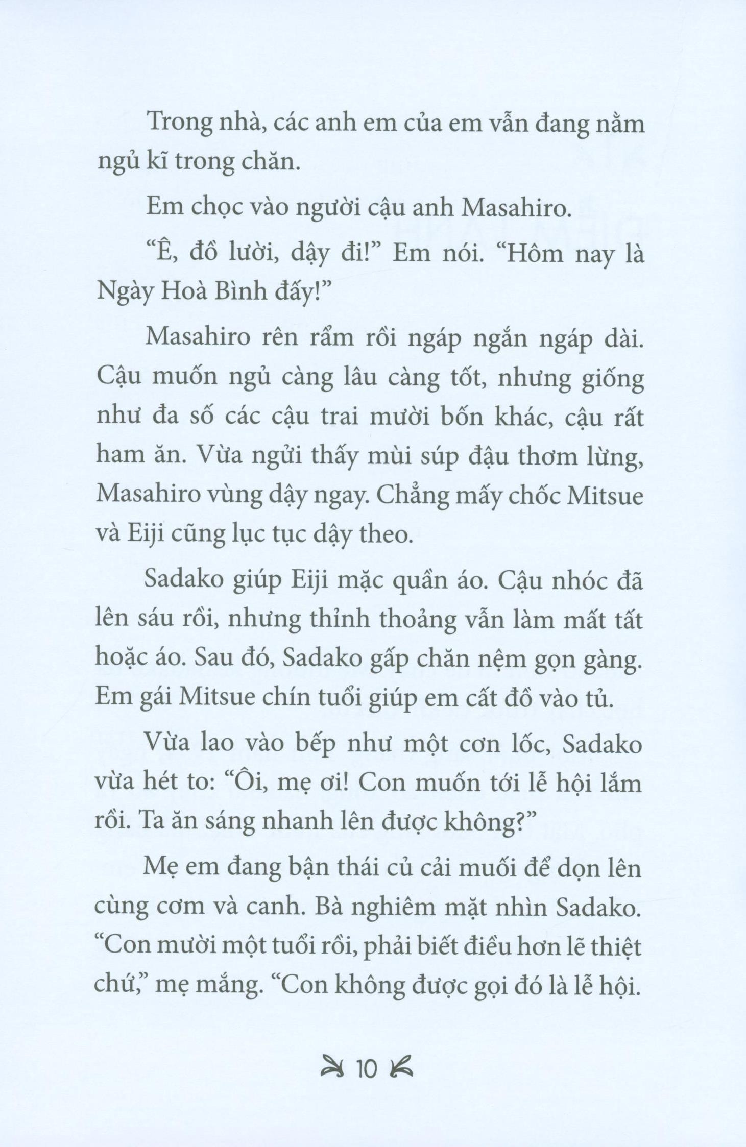sadako gấp ngàn hạc giấy