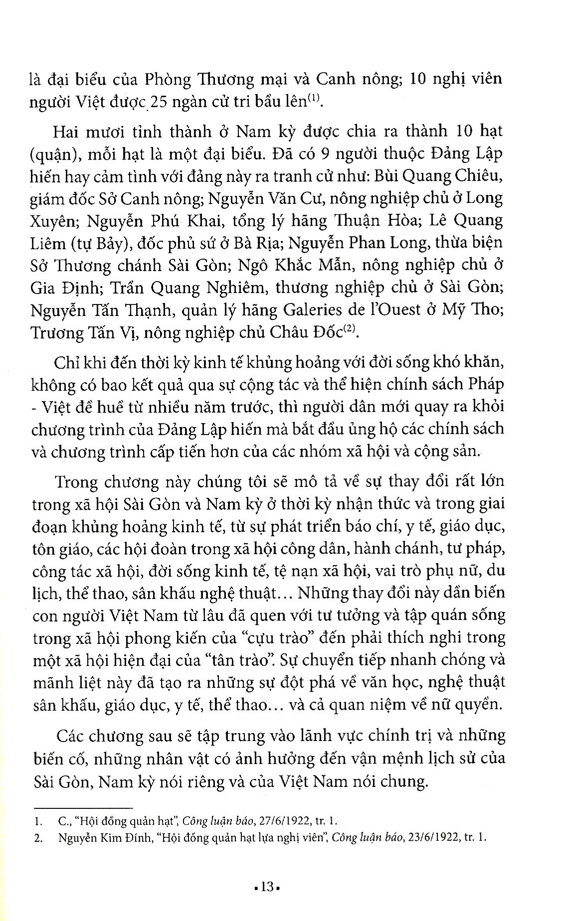 sài gòn chợ lớn đời sống xã hội và chính trị qua tư liệu báo chí (1925-1945)