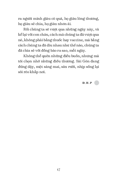 sài gòn chọn nhớ những điều thương - cách chúng ta cùng nhau đi qua đại dịch