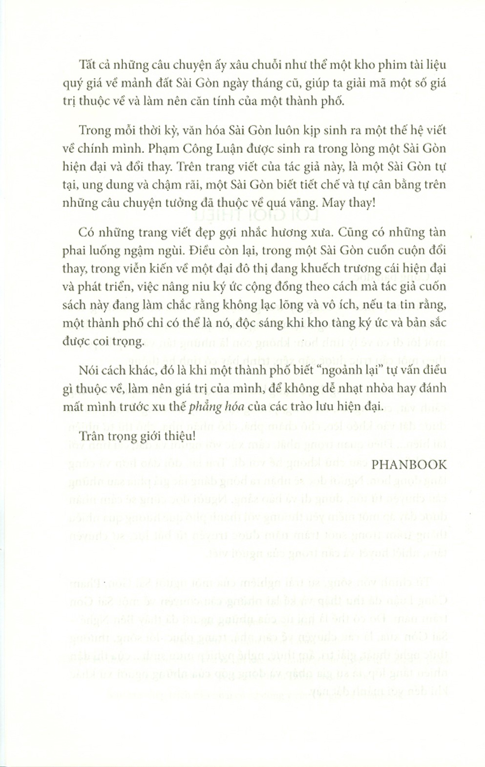 sài gòn ngoảnh lại trăm năm