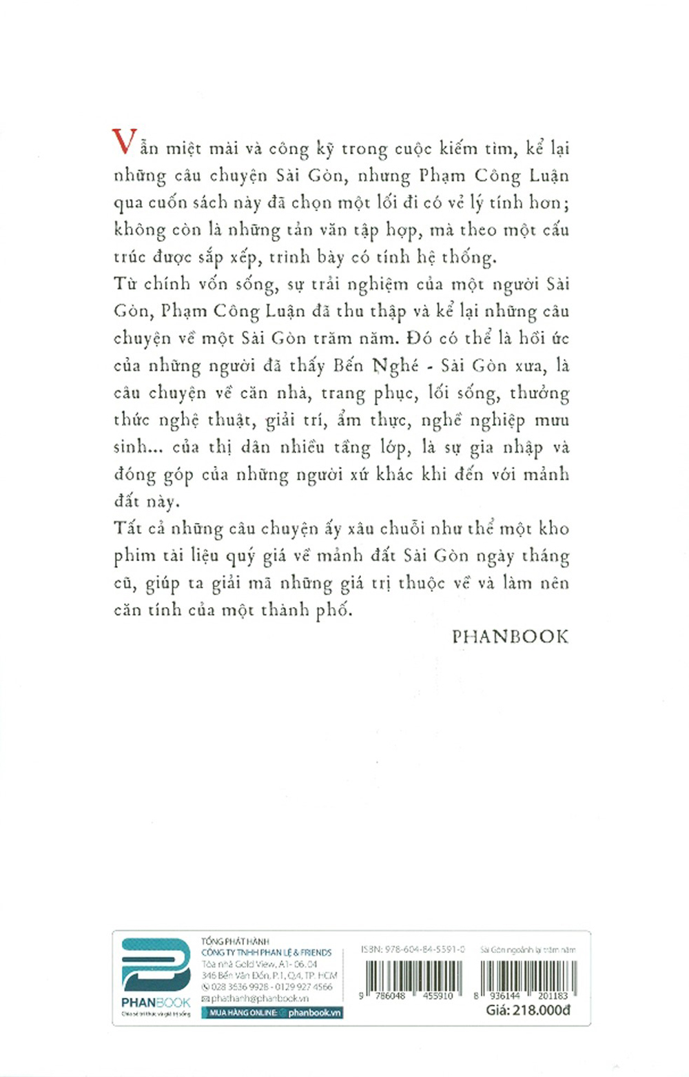 sài gòn ngoảnh lại trăm năm