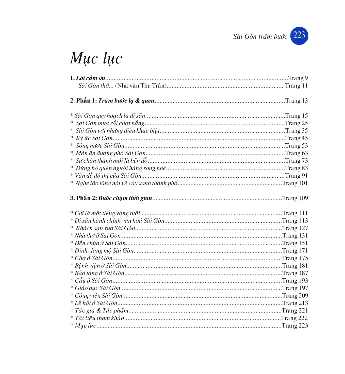 sài gòn trăm bước