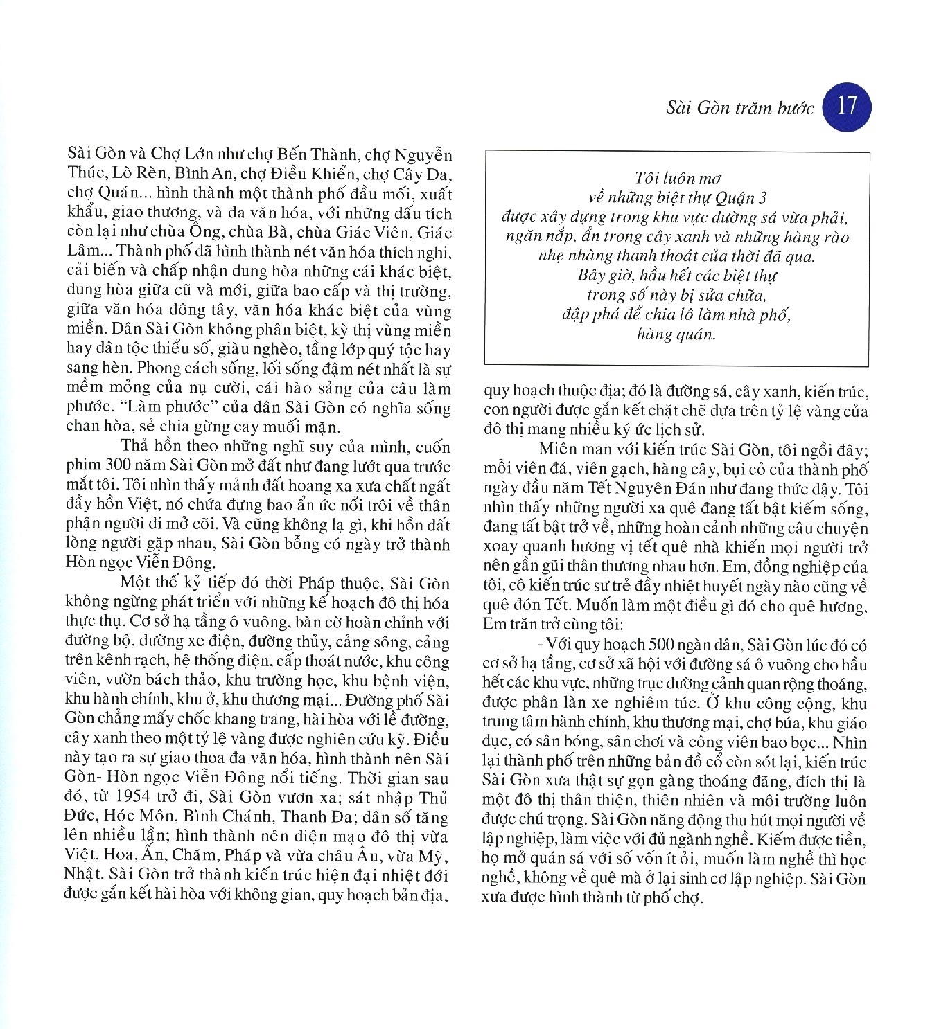 sài gòn trăm bước