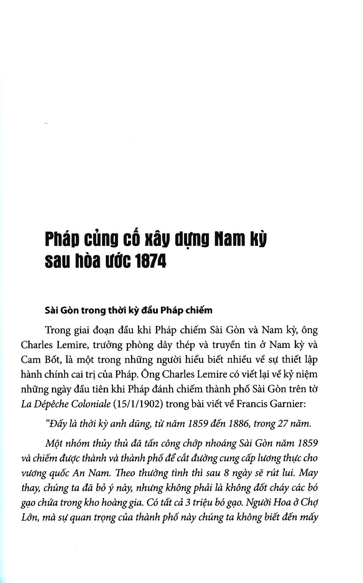 sài gòn và nam kỳ trong thời kỳ canh tân 1875-1925