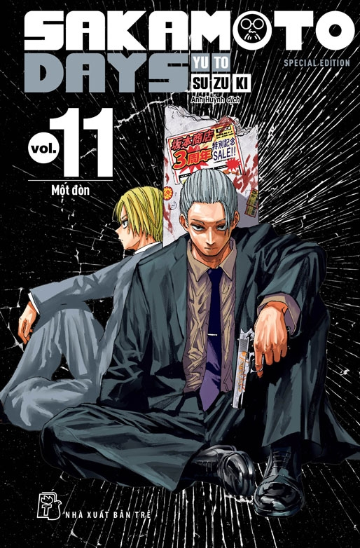 sakamoto days - tập 11 - một đòn - bản đặc biệt - tặng kèm obi + huy hiệu + set 3 card đổi nền + standee lắp ghép