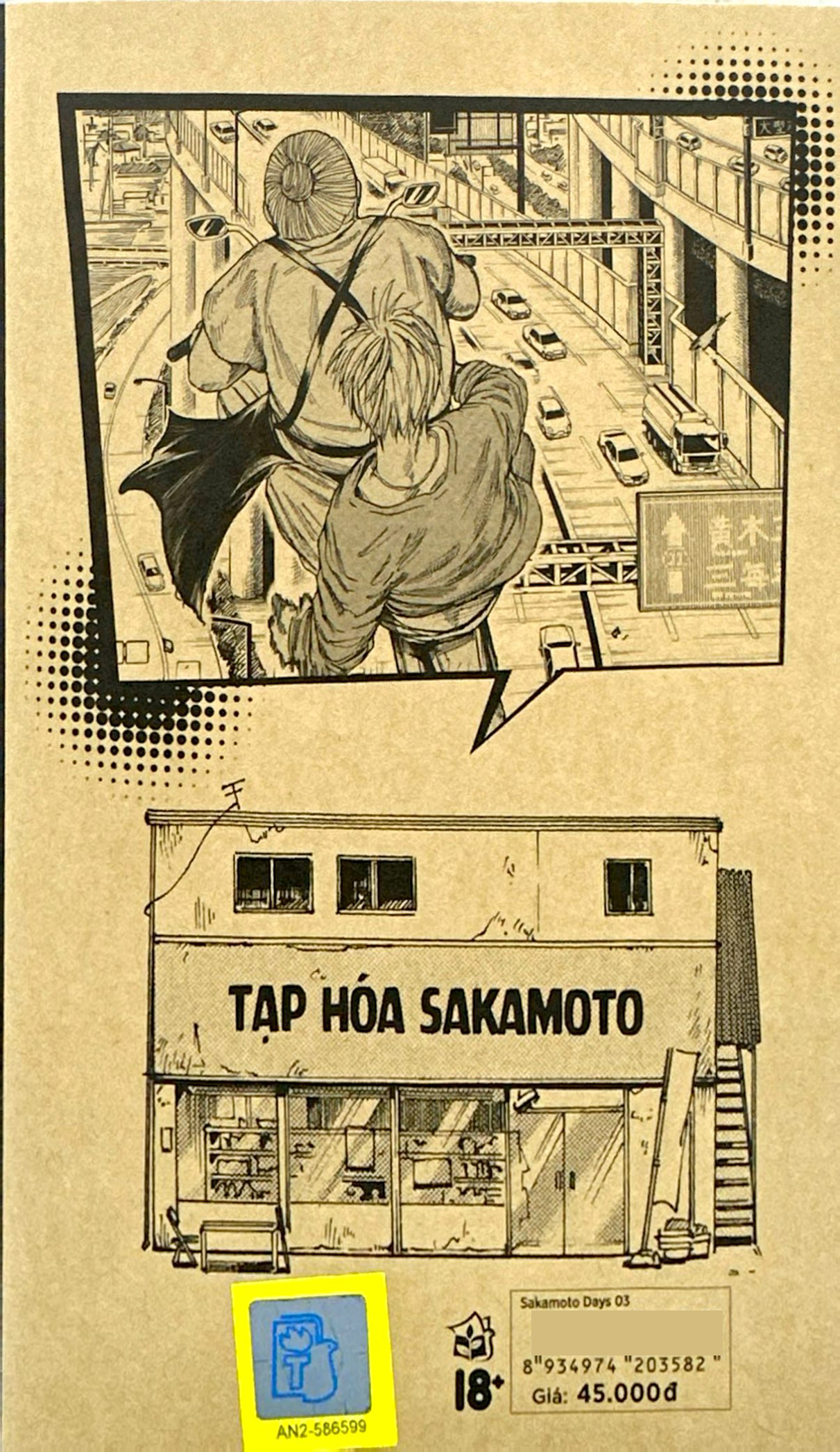 sakamoto days - tập 3 - mashimo heisuke - tặng kèm standee nhân vật