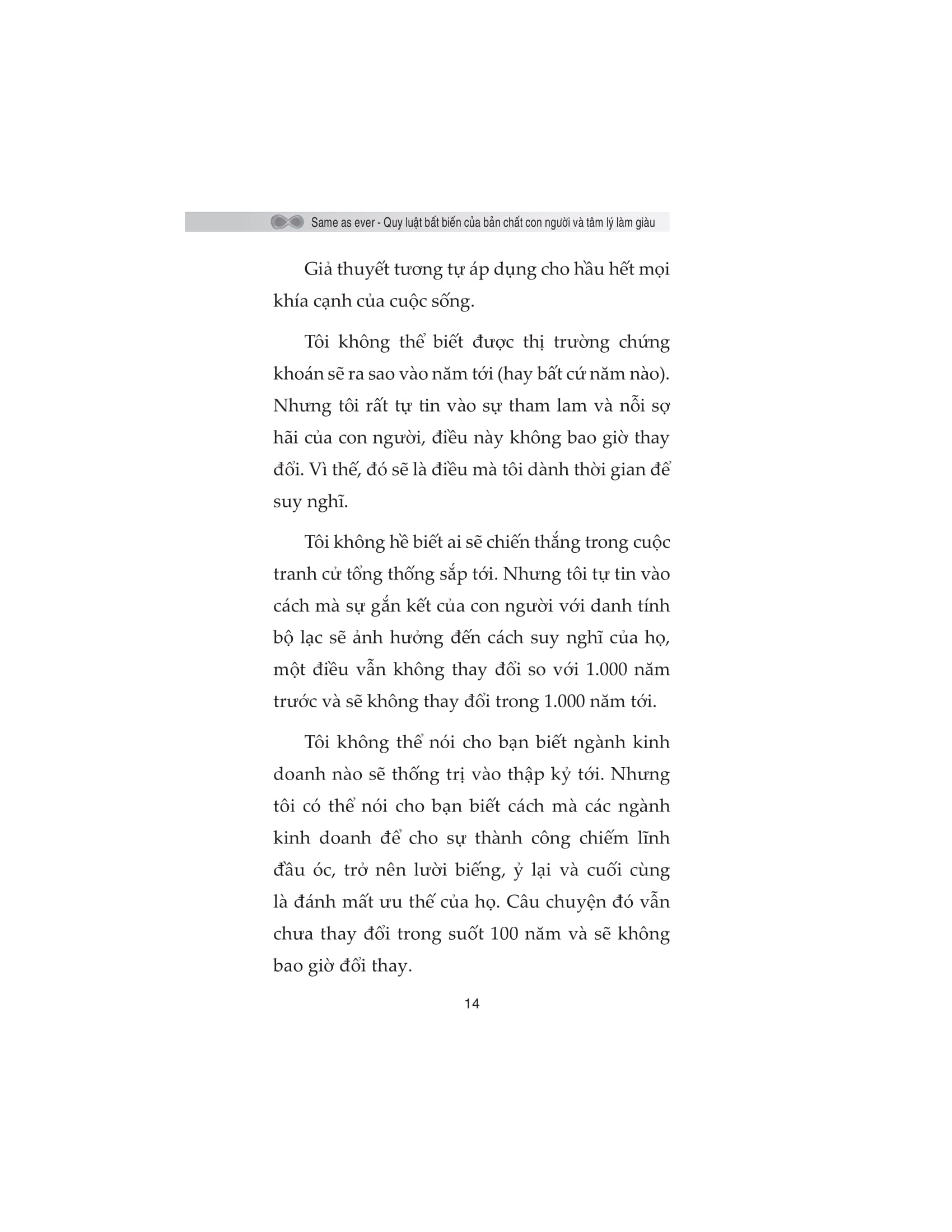 same as ever - quy luật bất biến về bản chất con người và tâm lý làm giàu