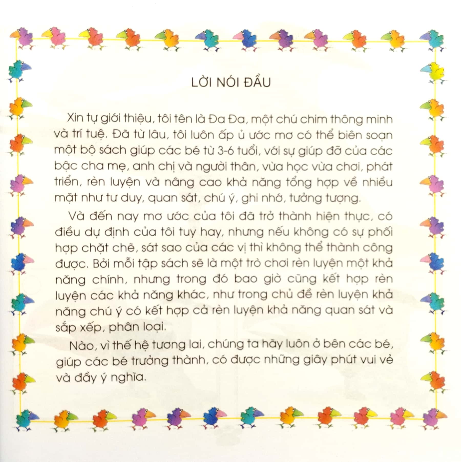 sân chơi trí tuệ của chim đa đa - trò chơi rèn luyện khả năng chú ý (tái bản 2022)