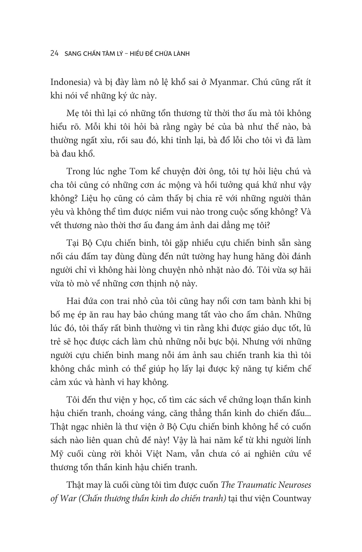 sang chấn tâm lý - hiểu để chữa lành