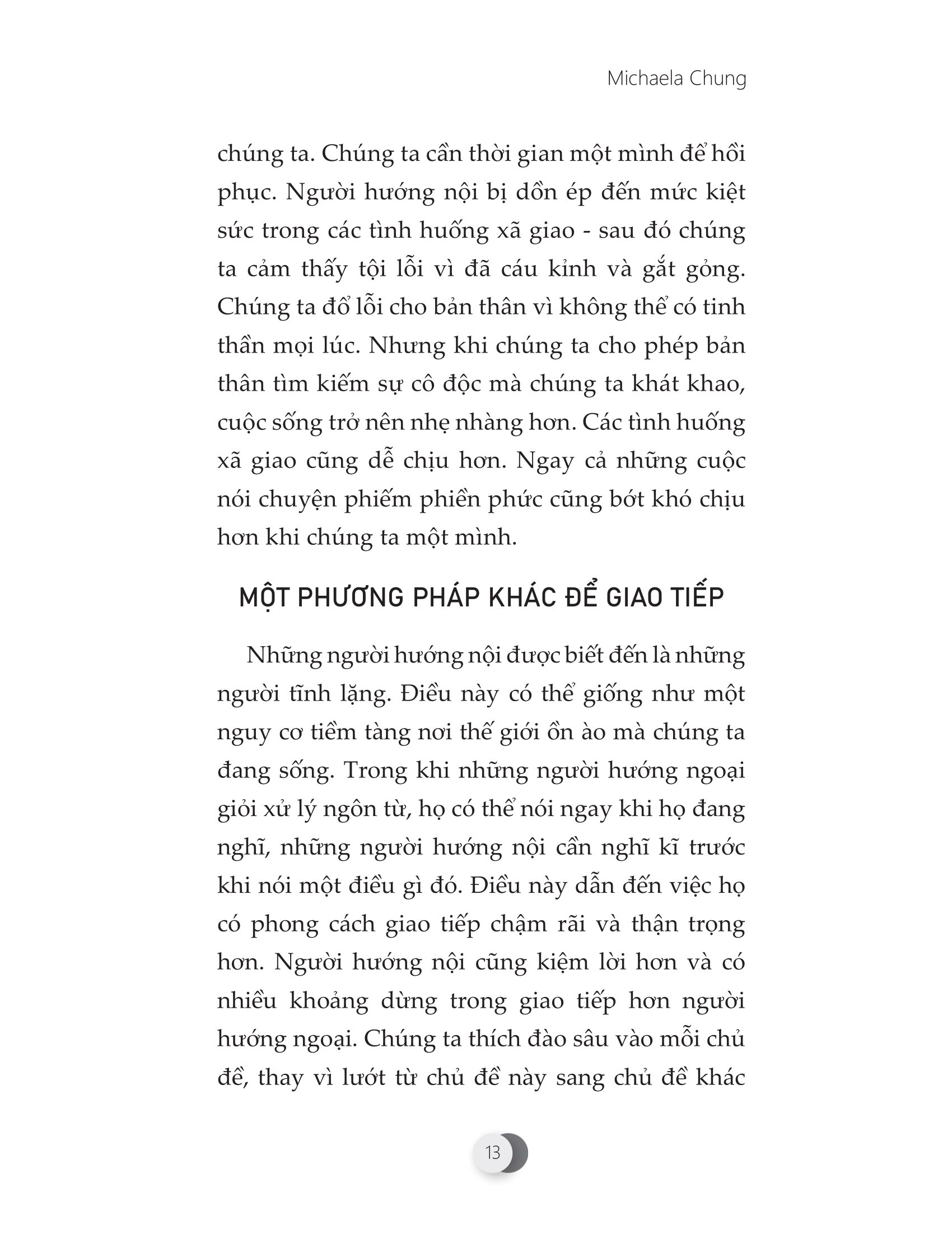 sáng hướng nội - tối hướng ngoại