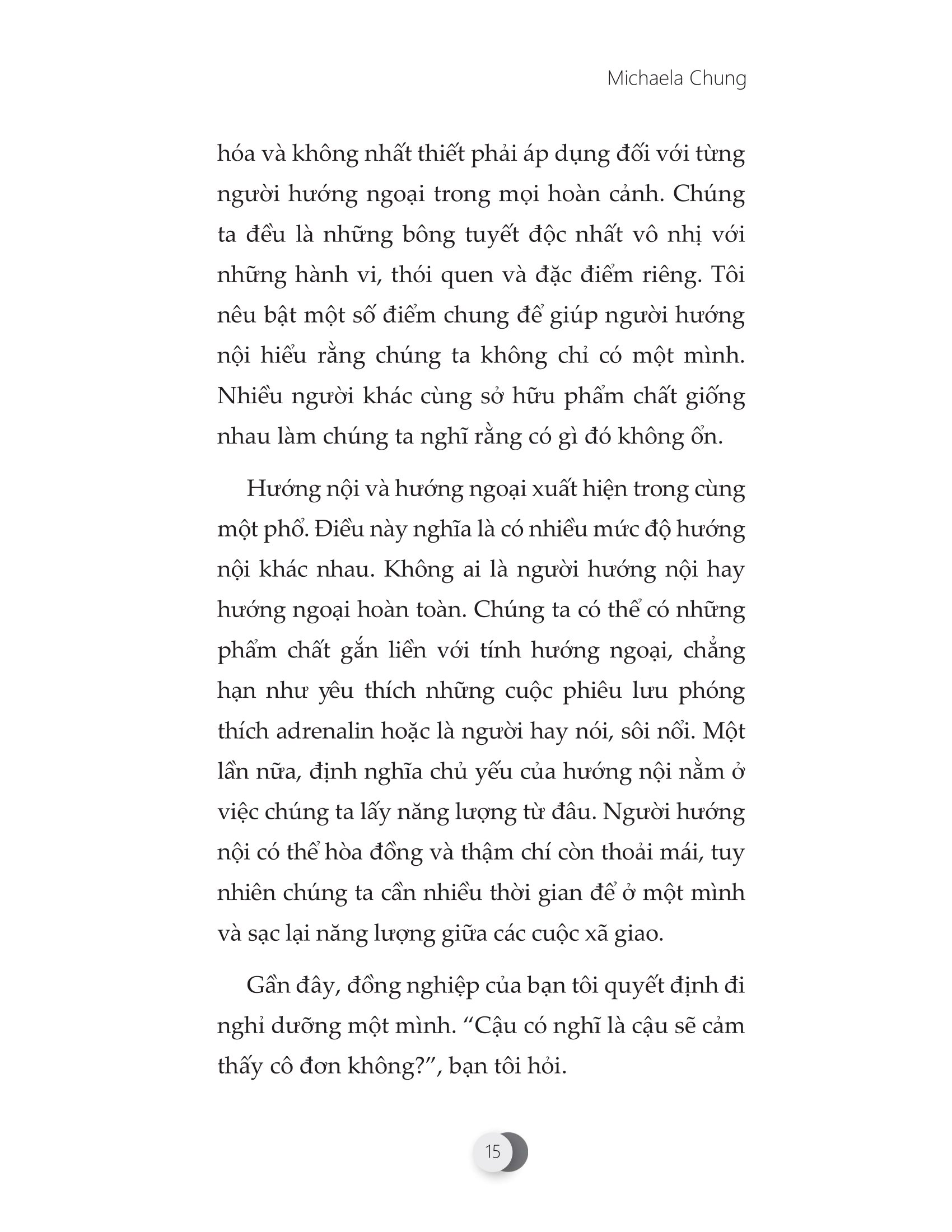 sáng hướng nội - tối hướng ngoại