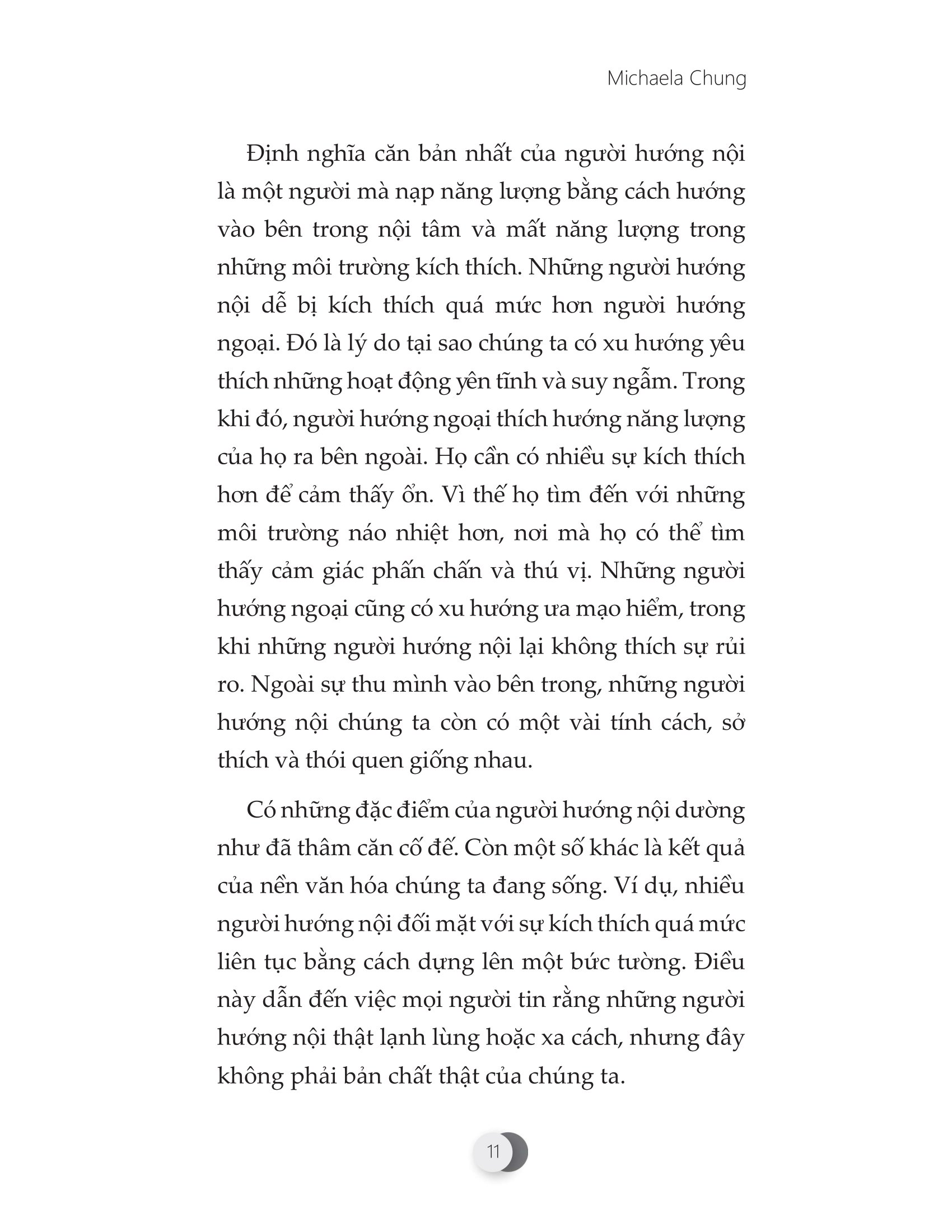 sáng hướng nội - tối hướng ngoại