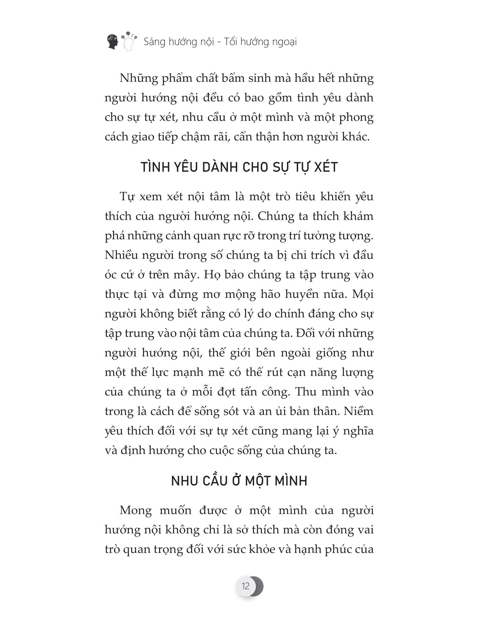 sáng hướng nội - tối hướng ngoại