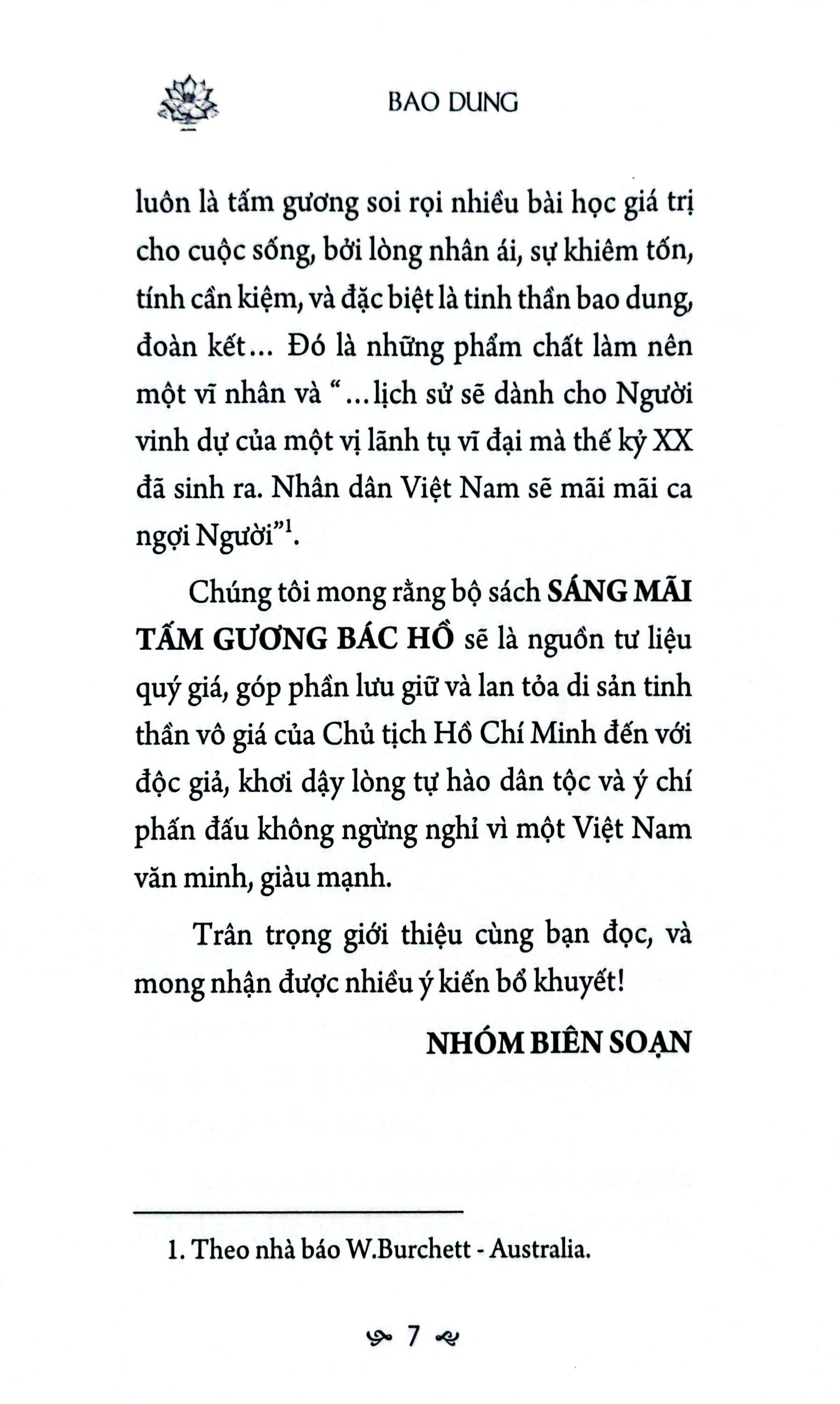 Sang Mai Tam Guong Bac Ho - Bao Dung