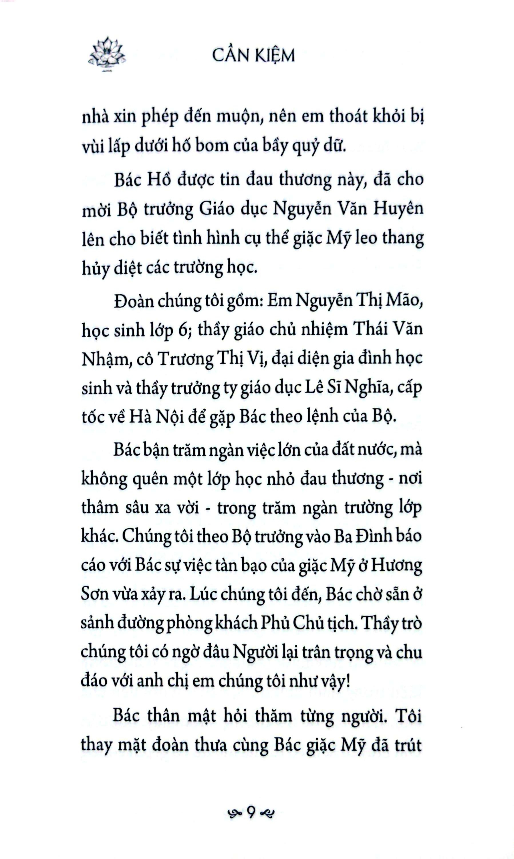 Sang Mai Tam Guong Bac Ho - Can Kiem