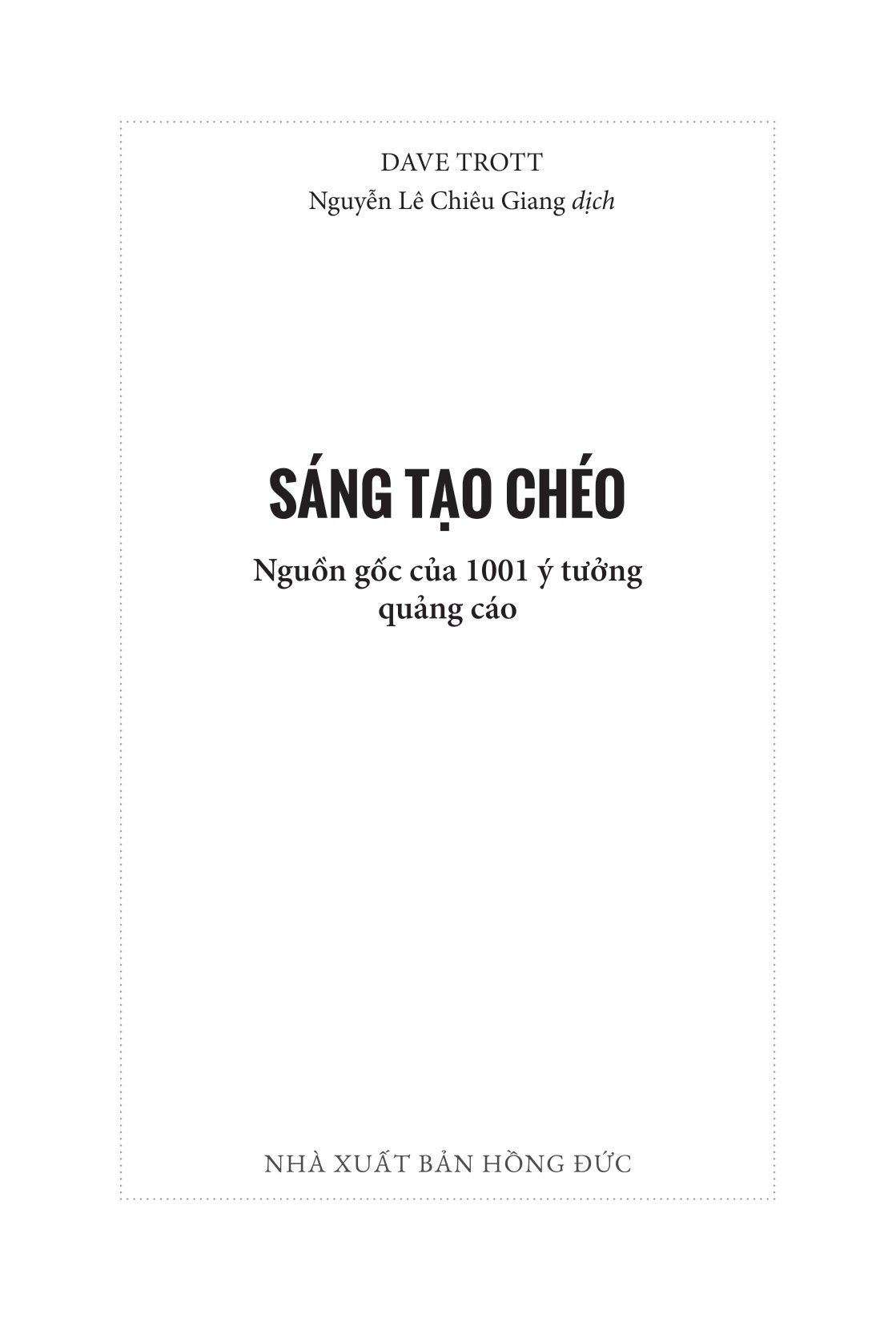 sáng tạo chéo - nguồn gốc của 1001 ý tưởng quảng cáo
