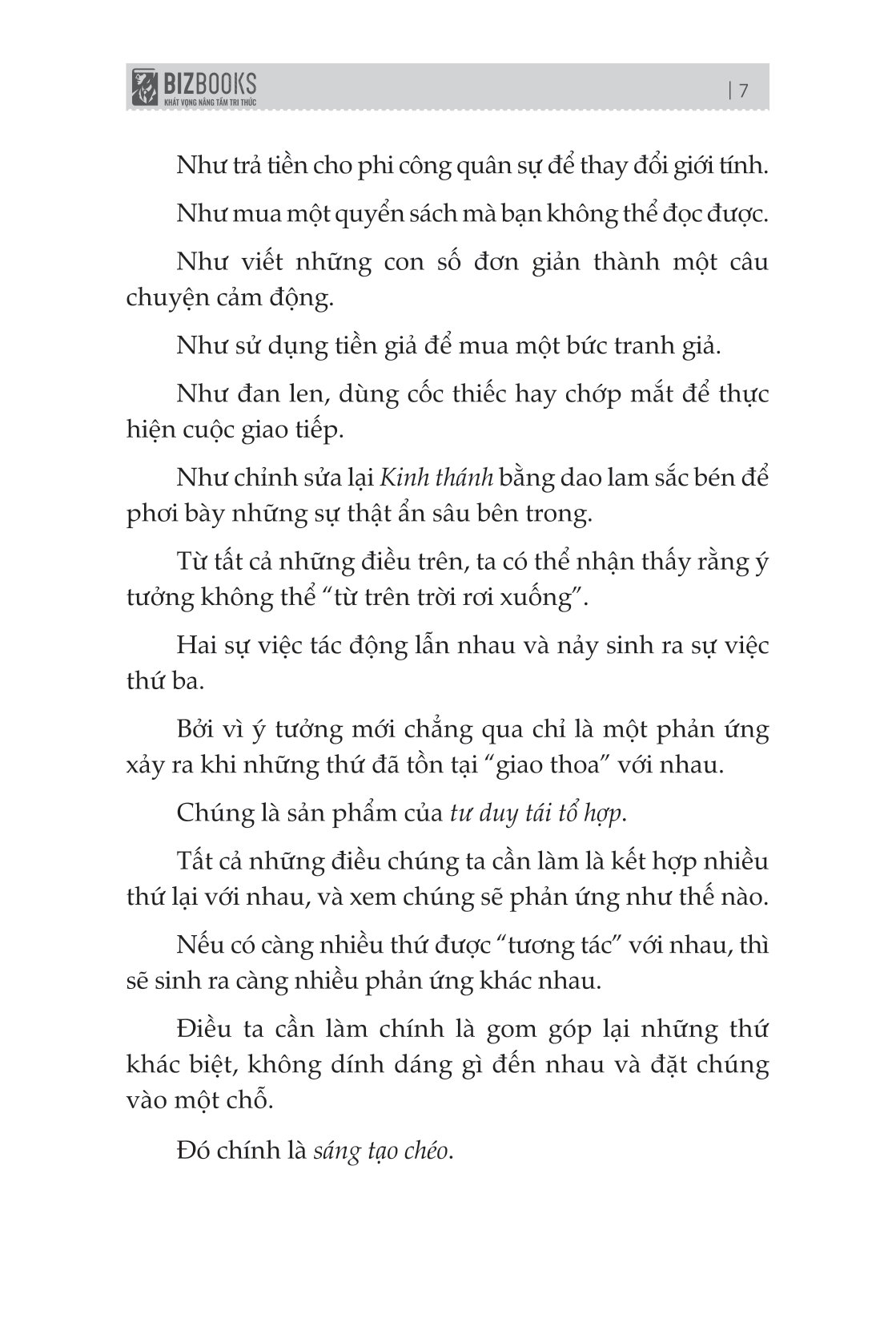 sáng tạo chéo - nguồn gốc của 1001 ý tưởng quảng cáo