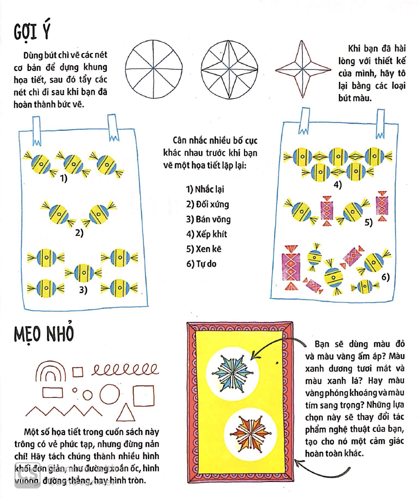 sáng tạo họa tiết trang trí - phát triển khả năng sáng tạo cho trẻ