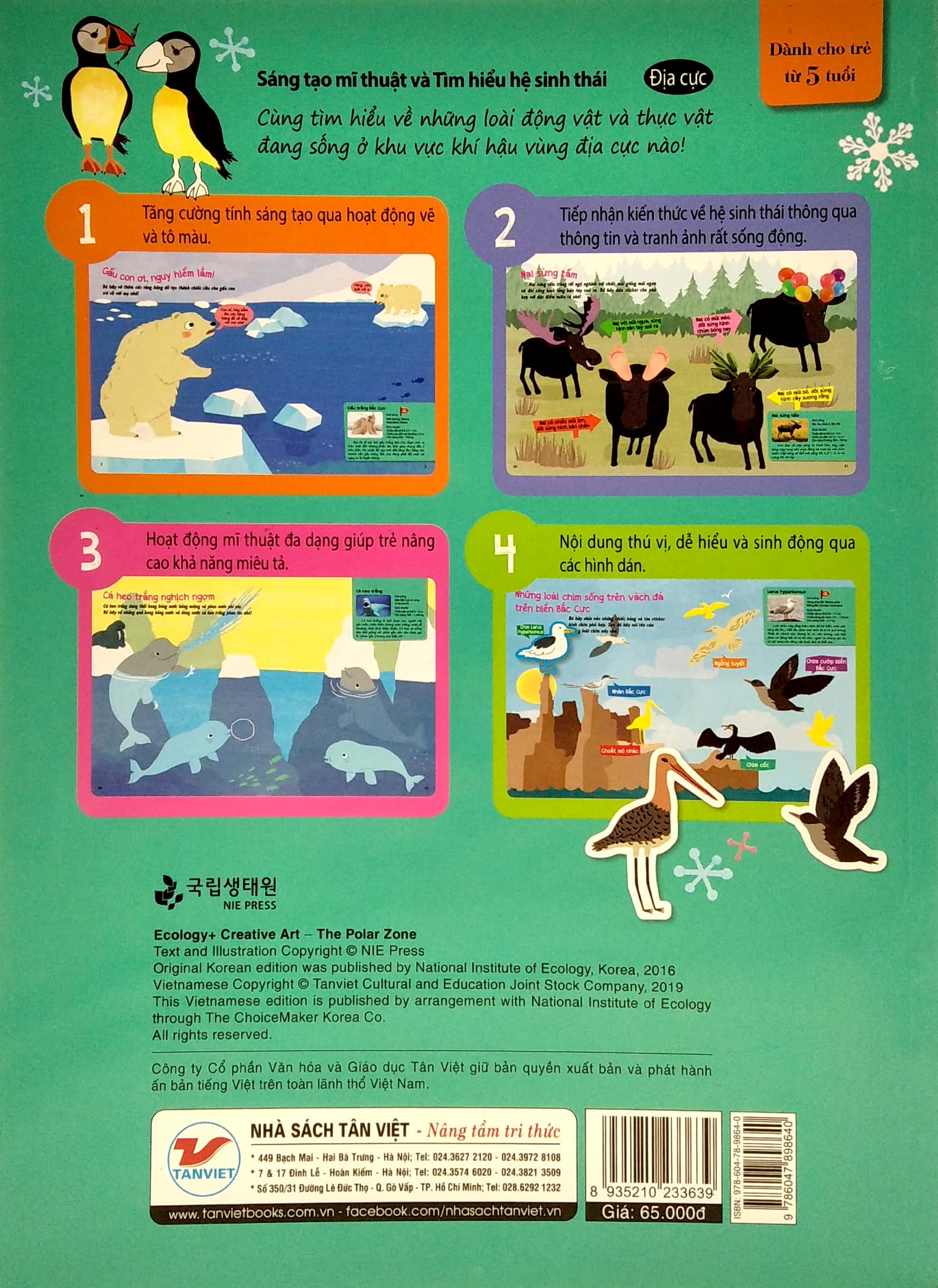 sáng tạo mĩ thuật và tìm hiểu hệ sinh thái: địa cực