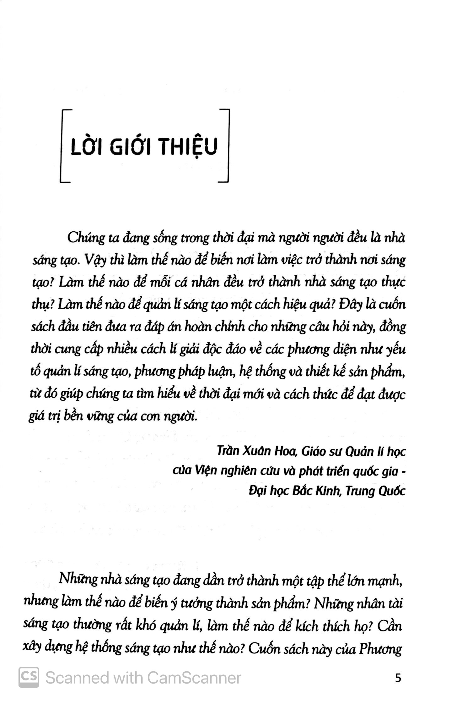 sáng tạo - phương thức làm việc và sinh tồn trong tương lai