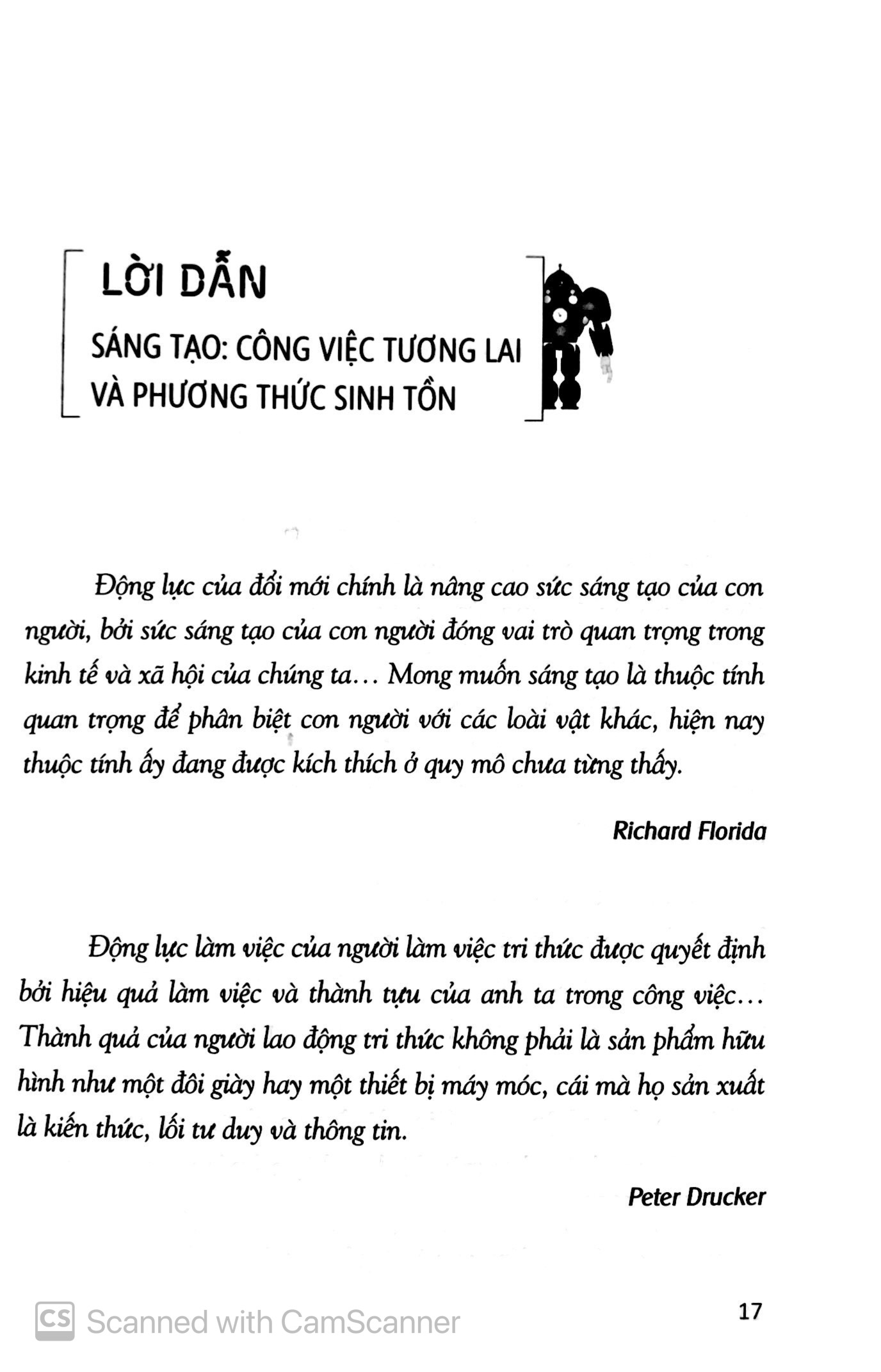 sáng tạo - phương thức làm việc và sinh tồn trong tương lai