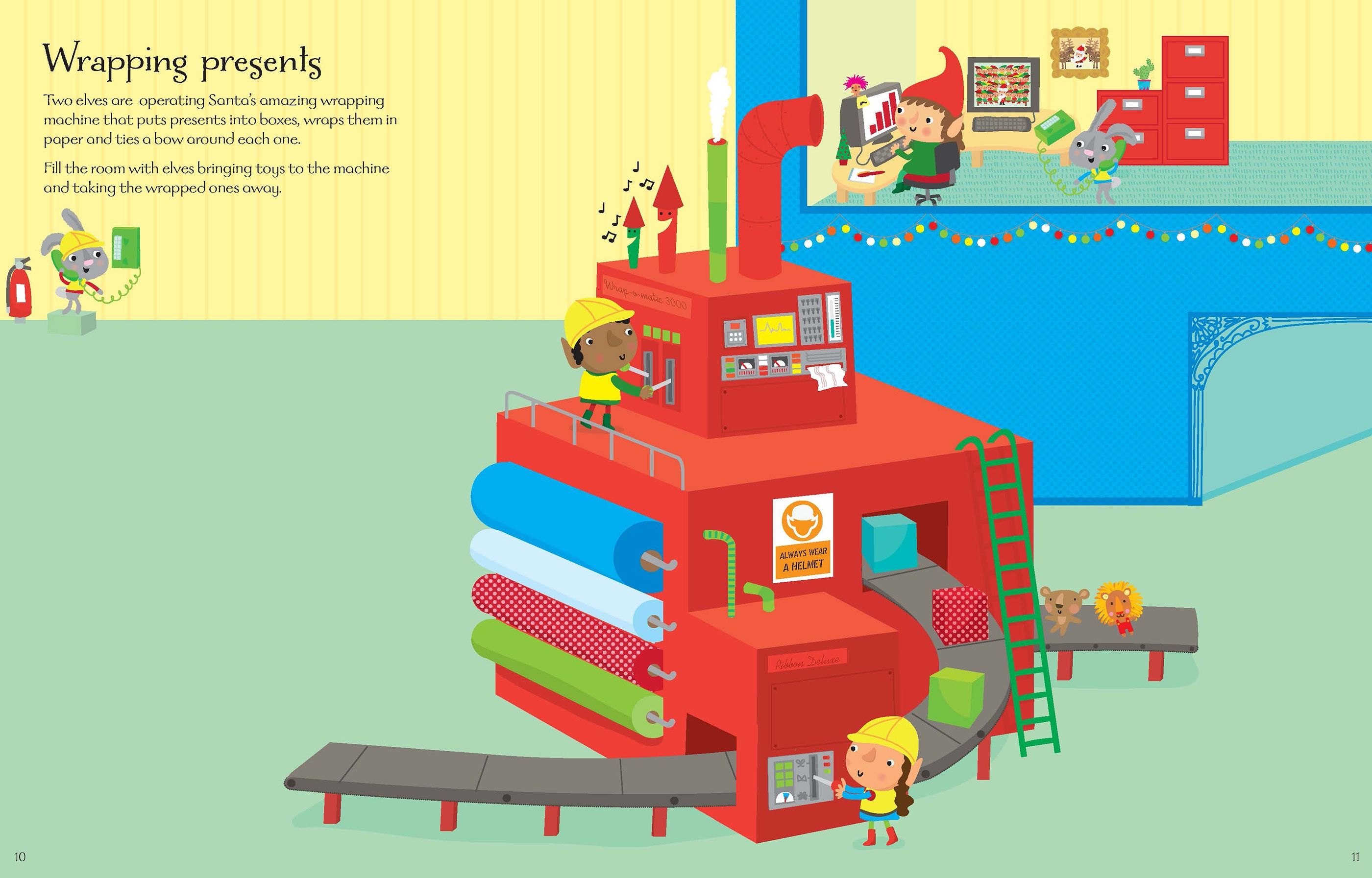 santa's elves sticker book