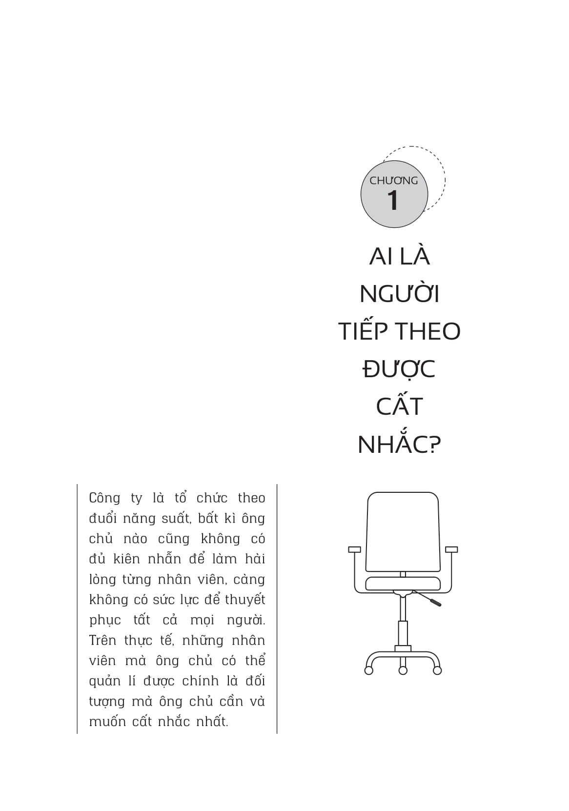 sao ông chủ phải cất nhắc bạn?