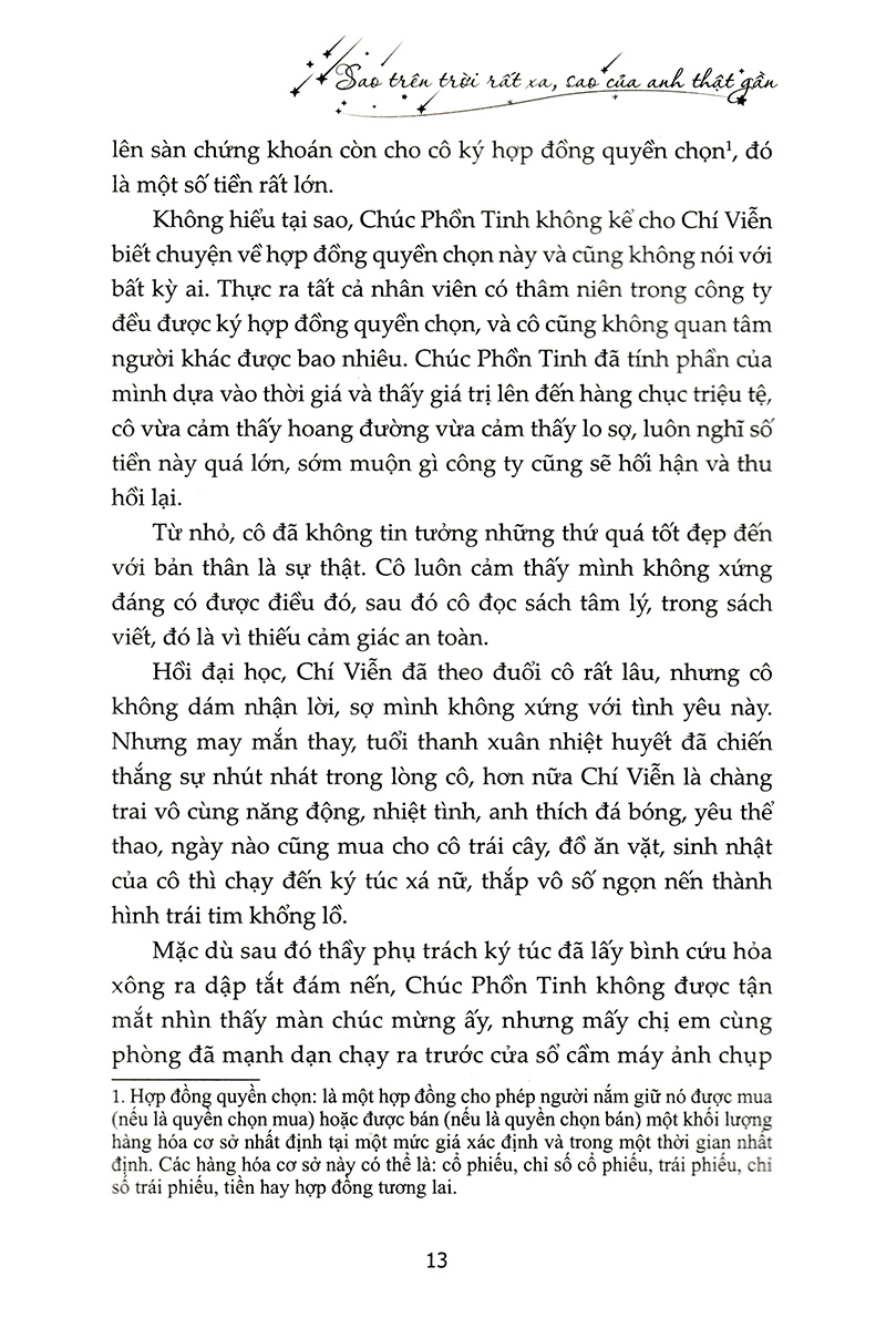 sao trên trời rất xa, sao của anh thật gần