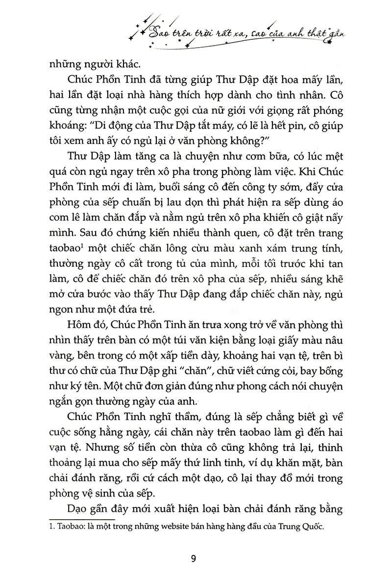 sao trên trời rất xa, sao của anh thật gần